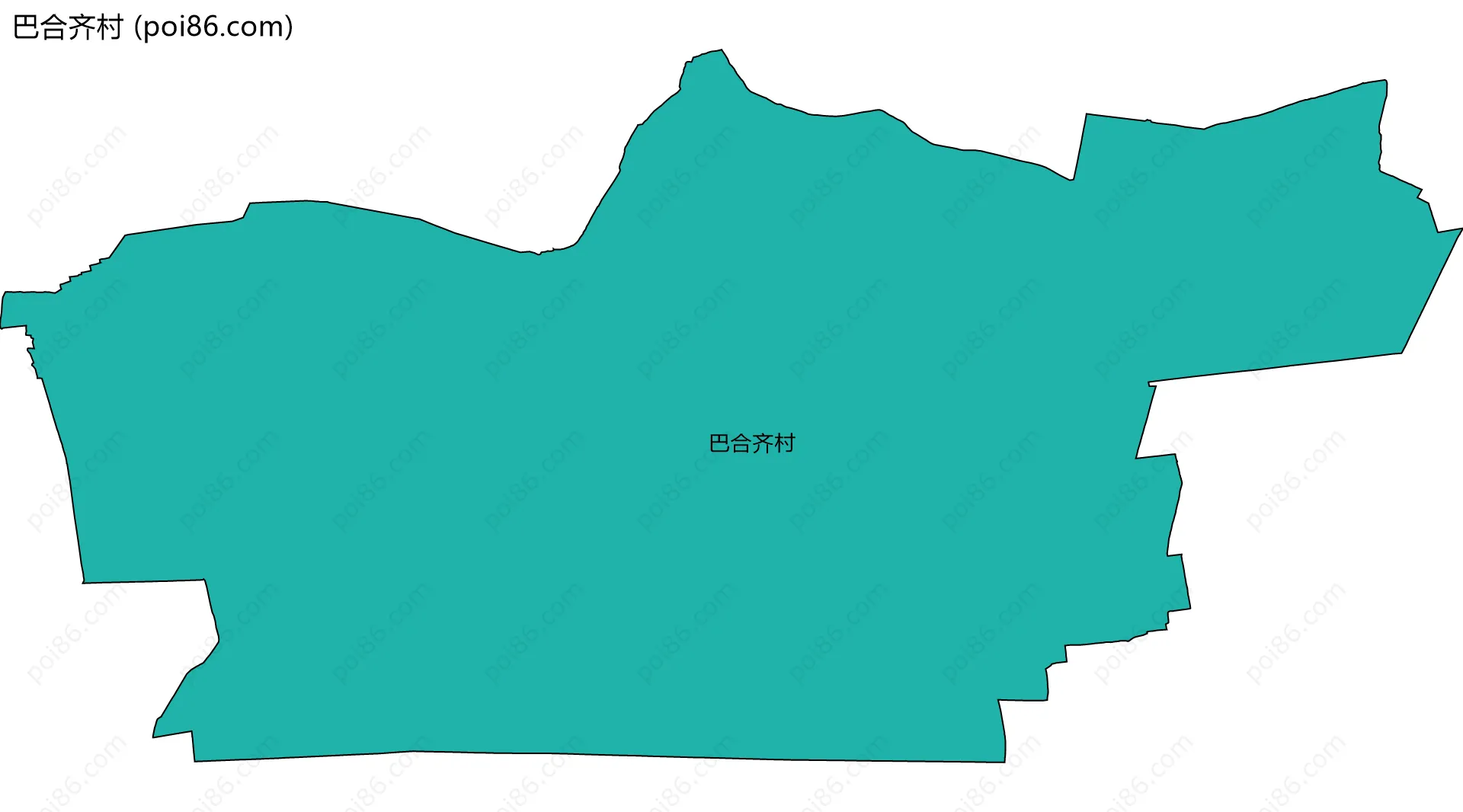 巴合齐村边界地图