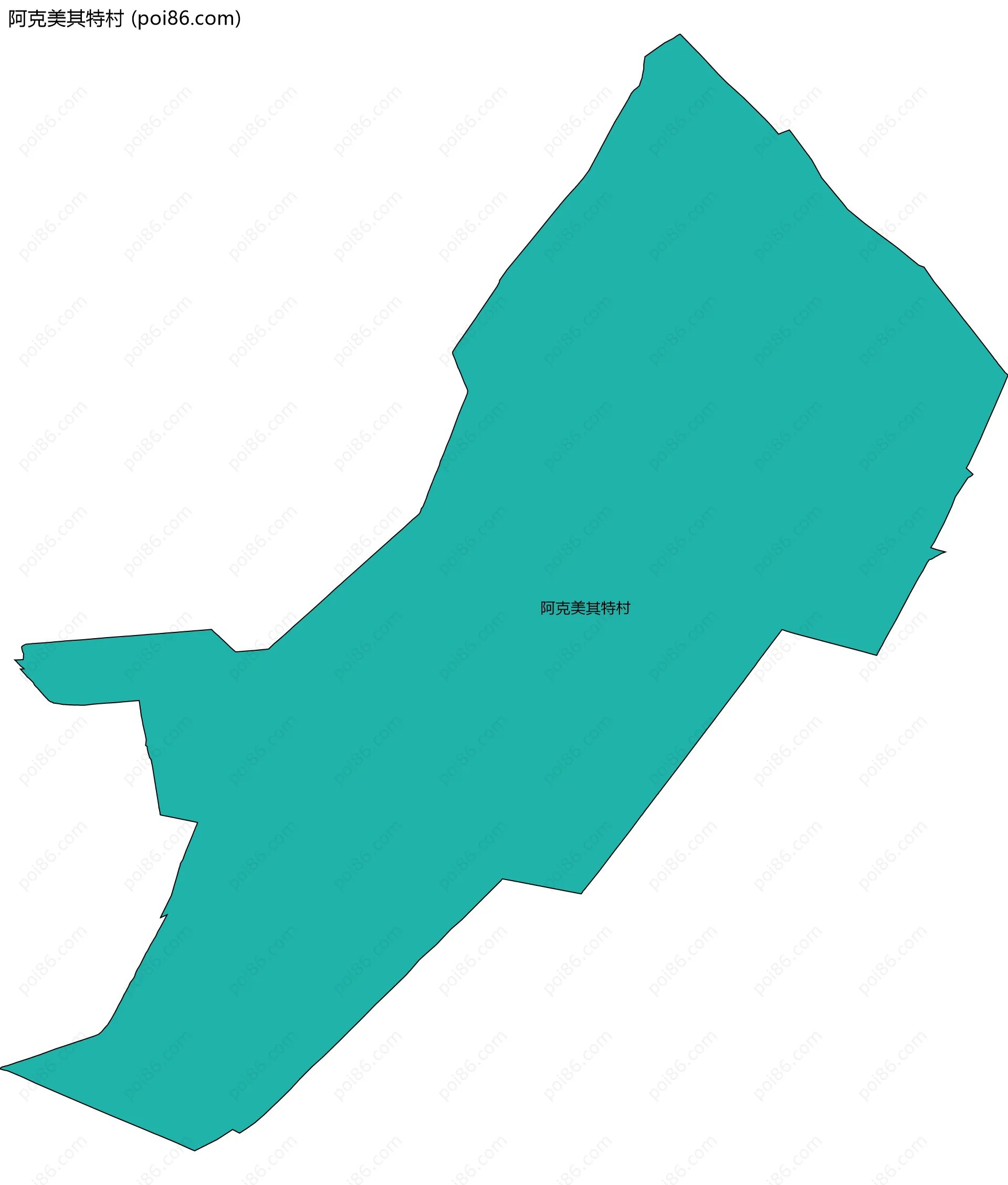 阿克美其特村边界地图