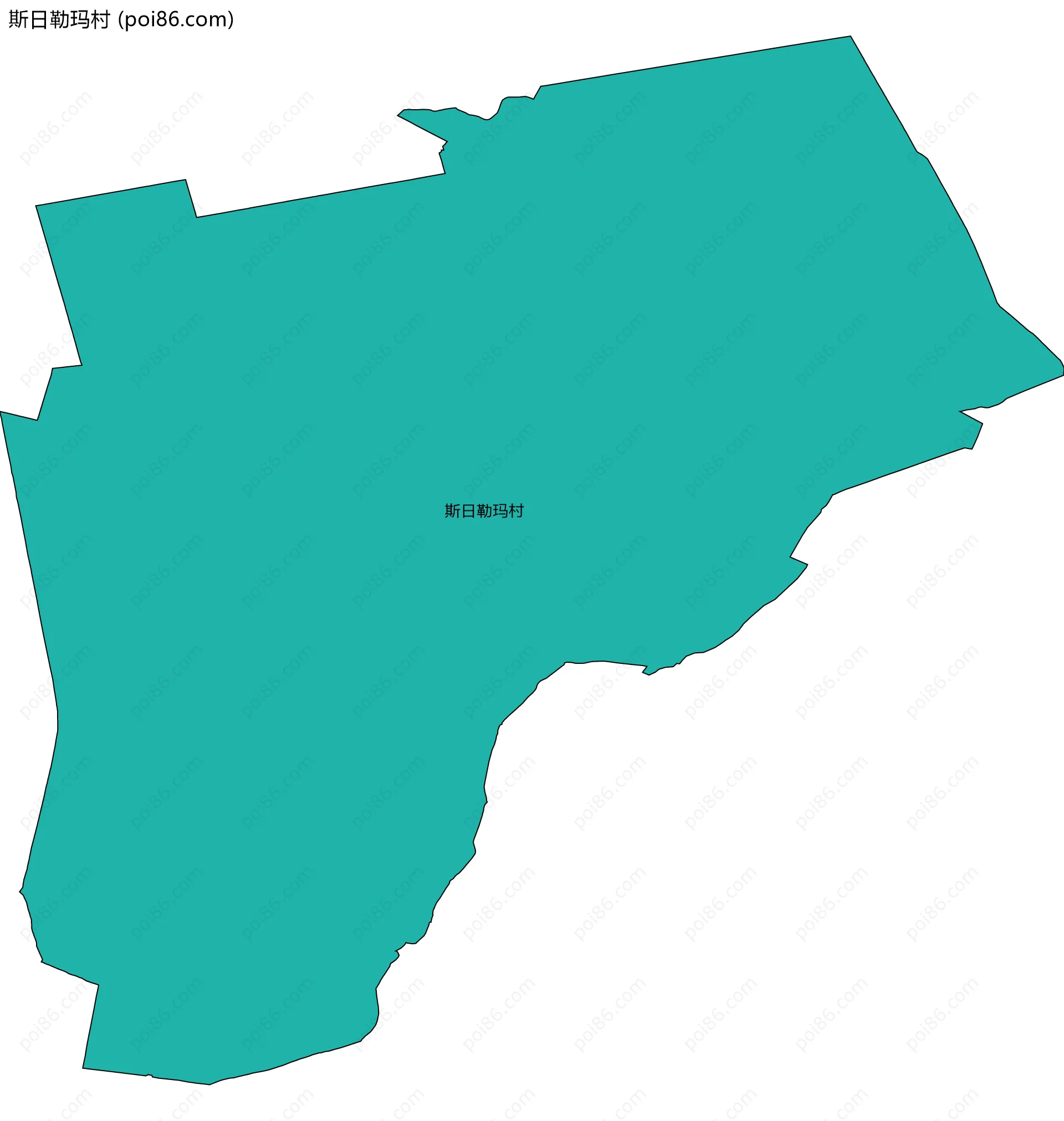 斯日勒玛村边界地图