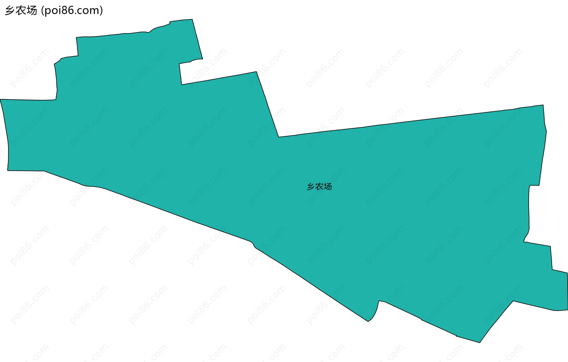 乡农场边界地图