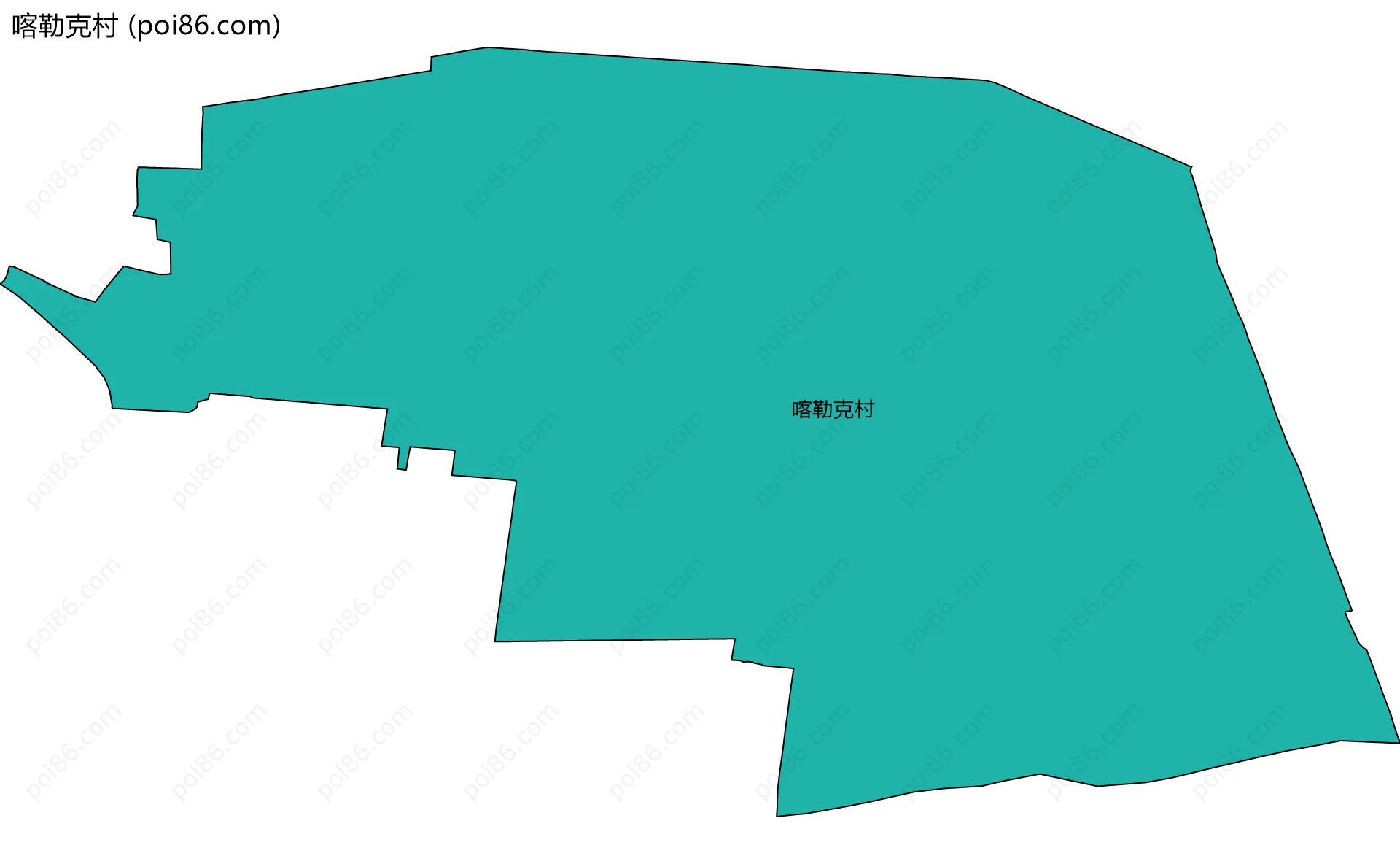 喀勒克村边界地图