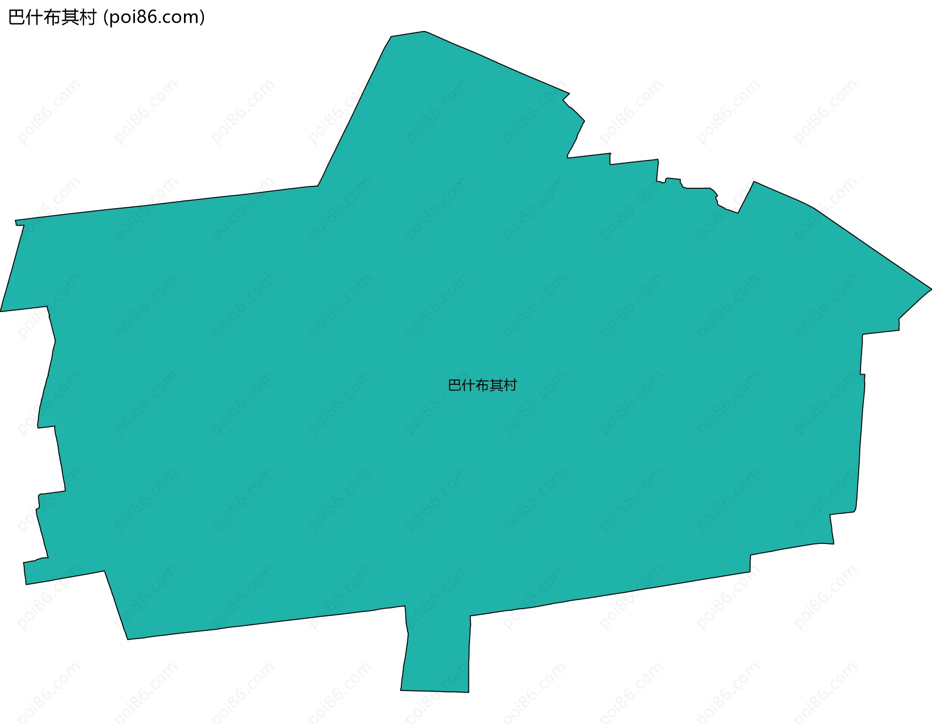 巴什布其村边界地图