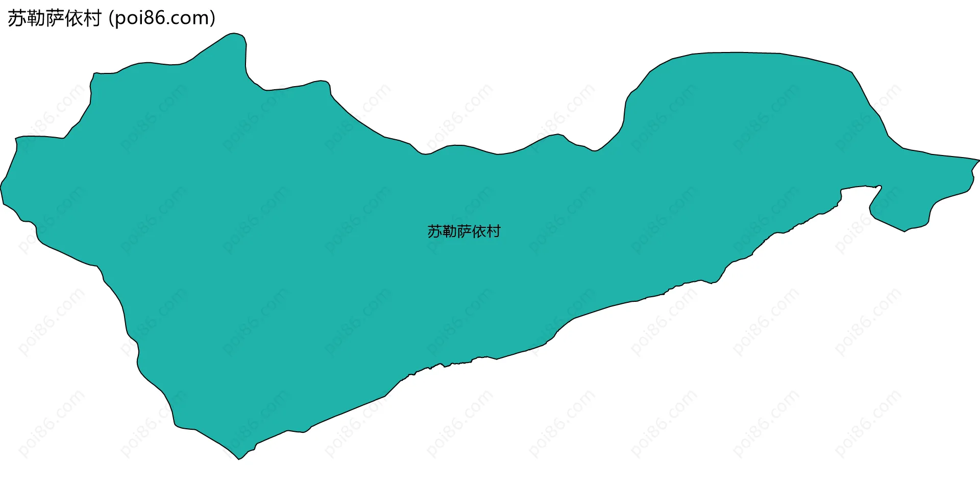 苏勒萨依村边界地图