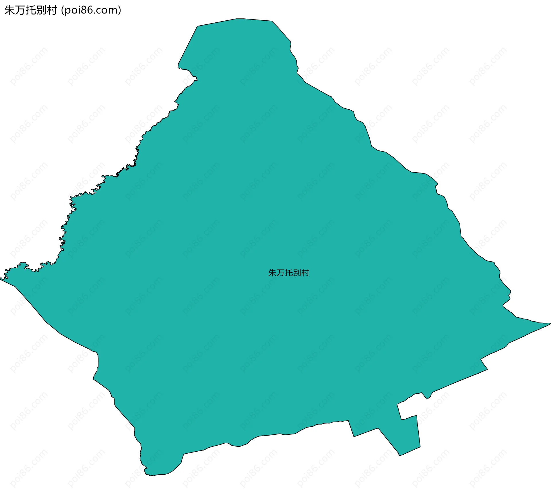 朱万托别村边界地图