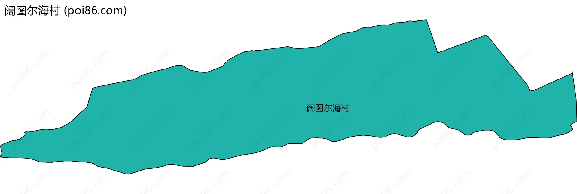 阔图尔海村边界地图