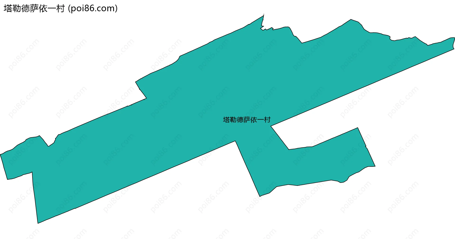 塔勒德萨依一村边界地图