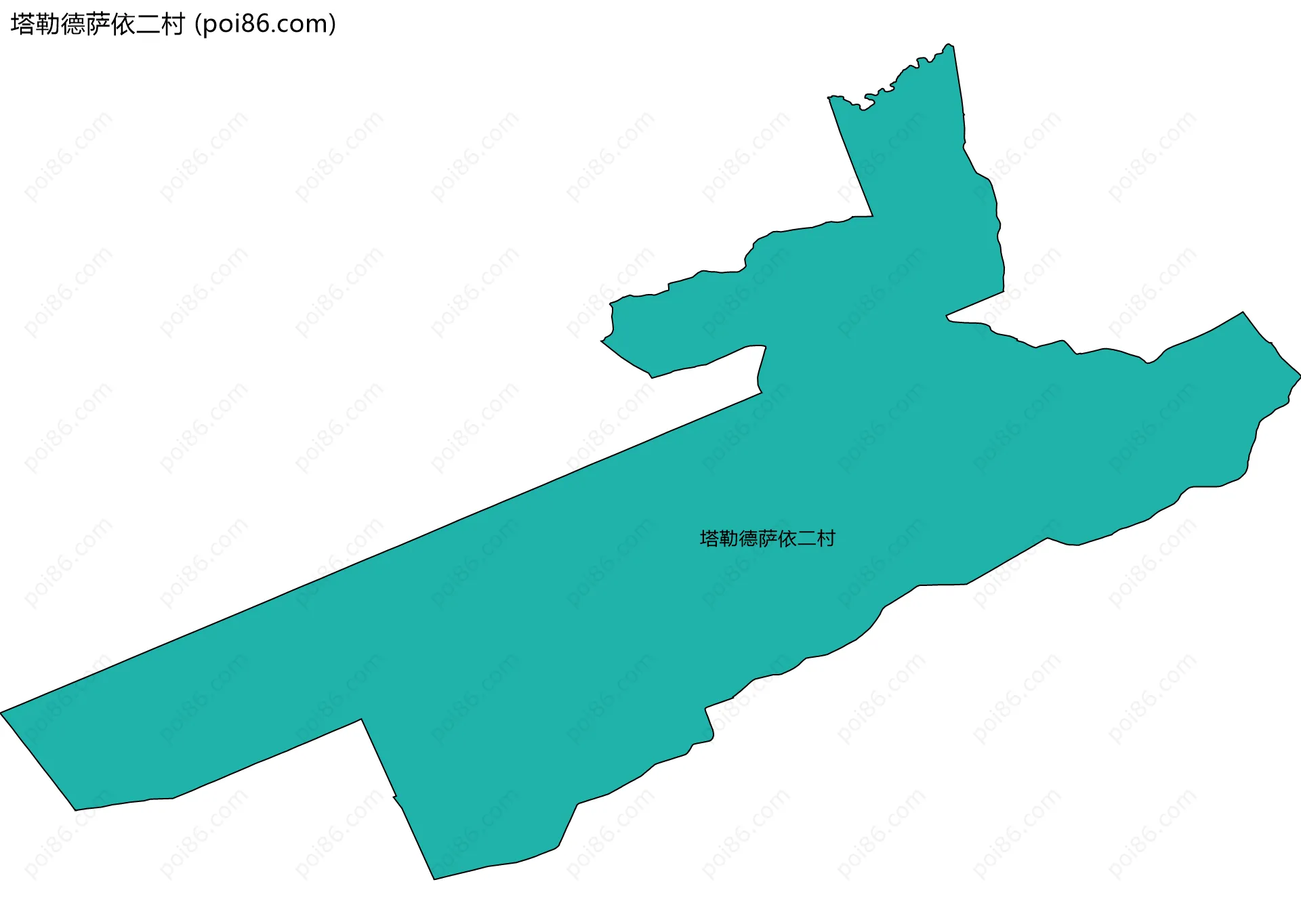 塔勒德萨依二村边界地图