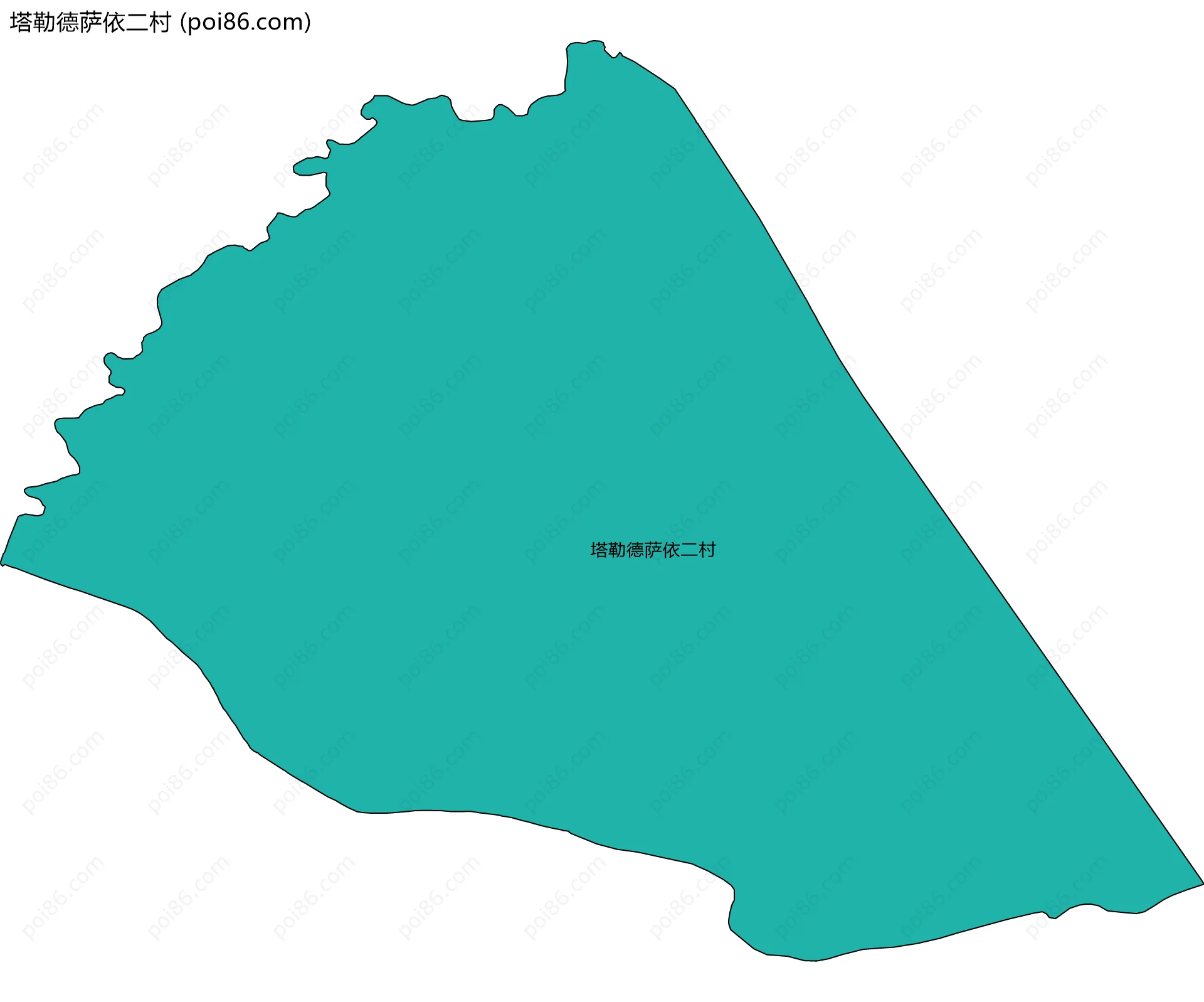 塔勒德萨依二村边界地图
