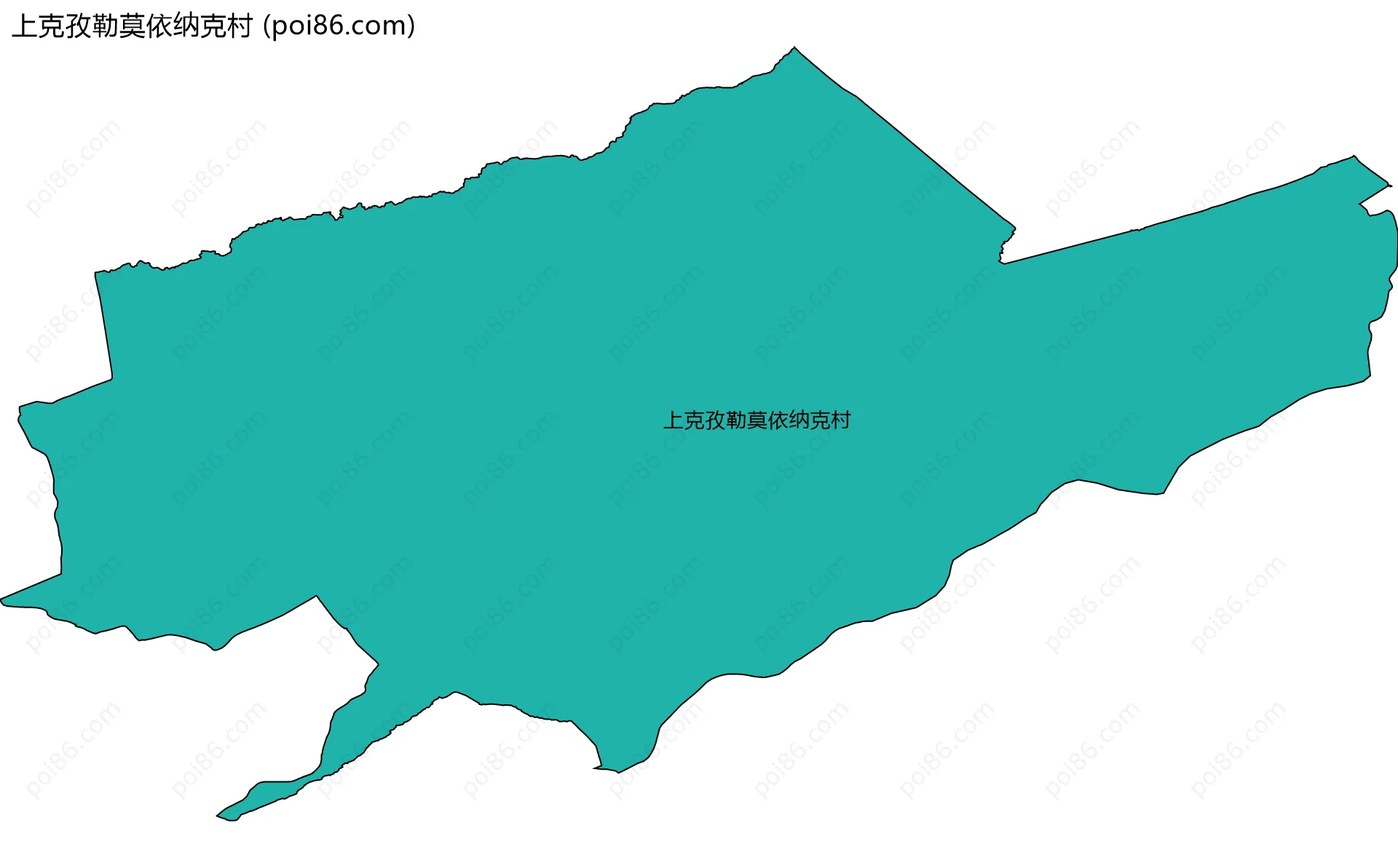 上克孜勒莫依纳克村边界地图