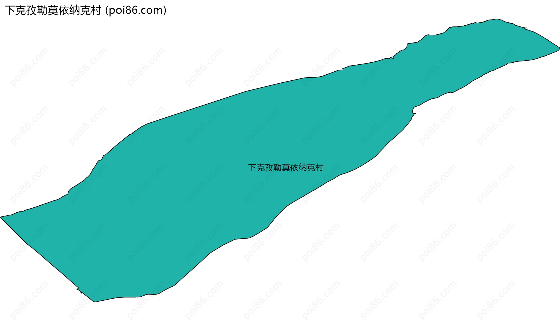 下克孜勒莫依纳克村边界地图