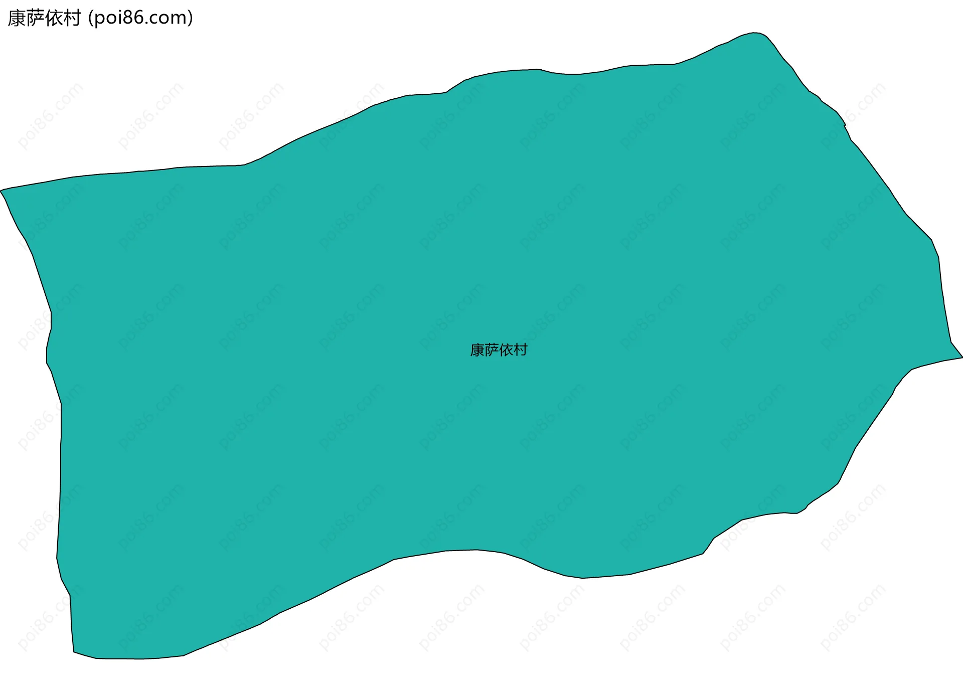康萨依村边界地图