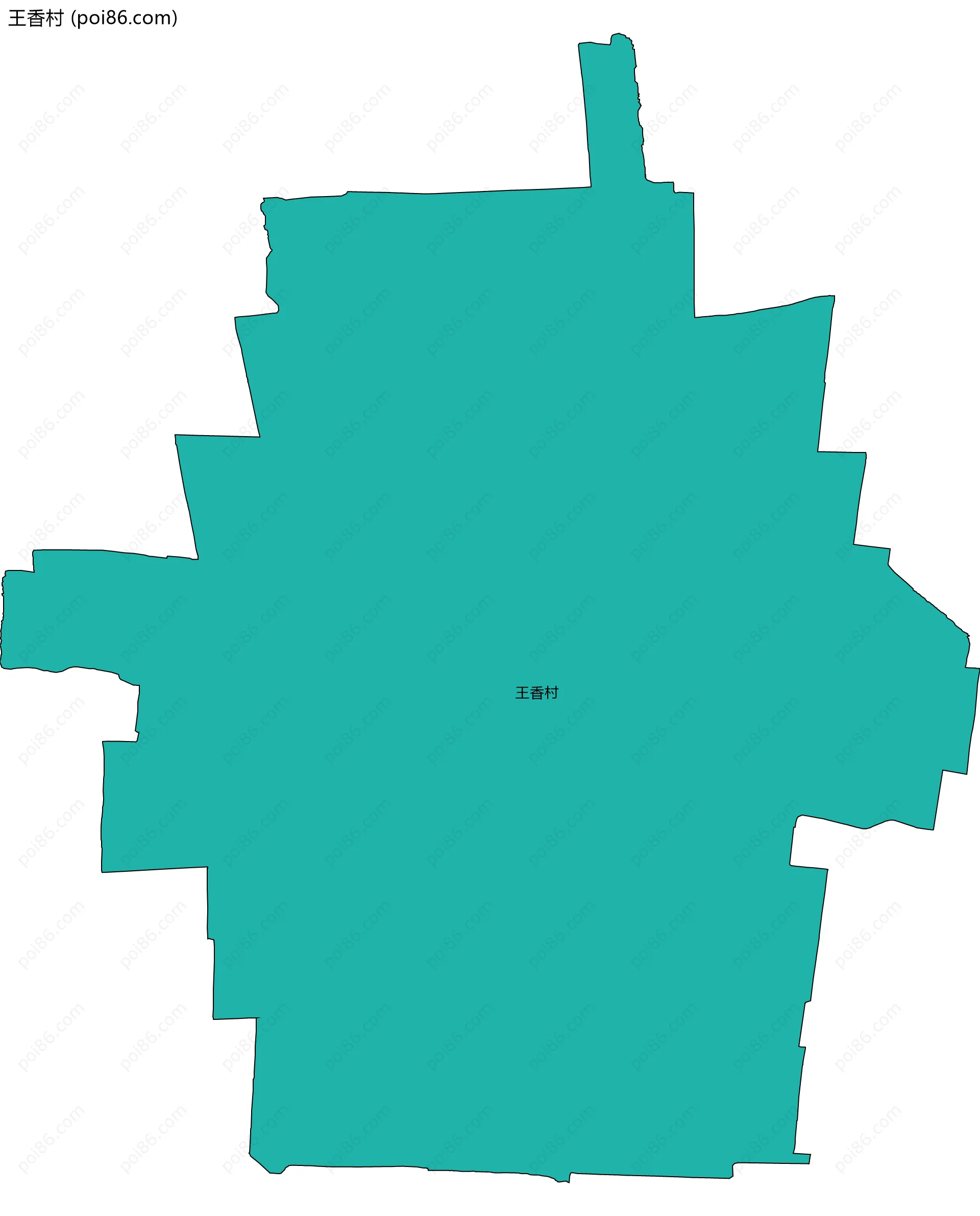 王香村边界地图