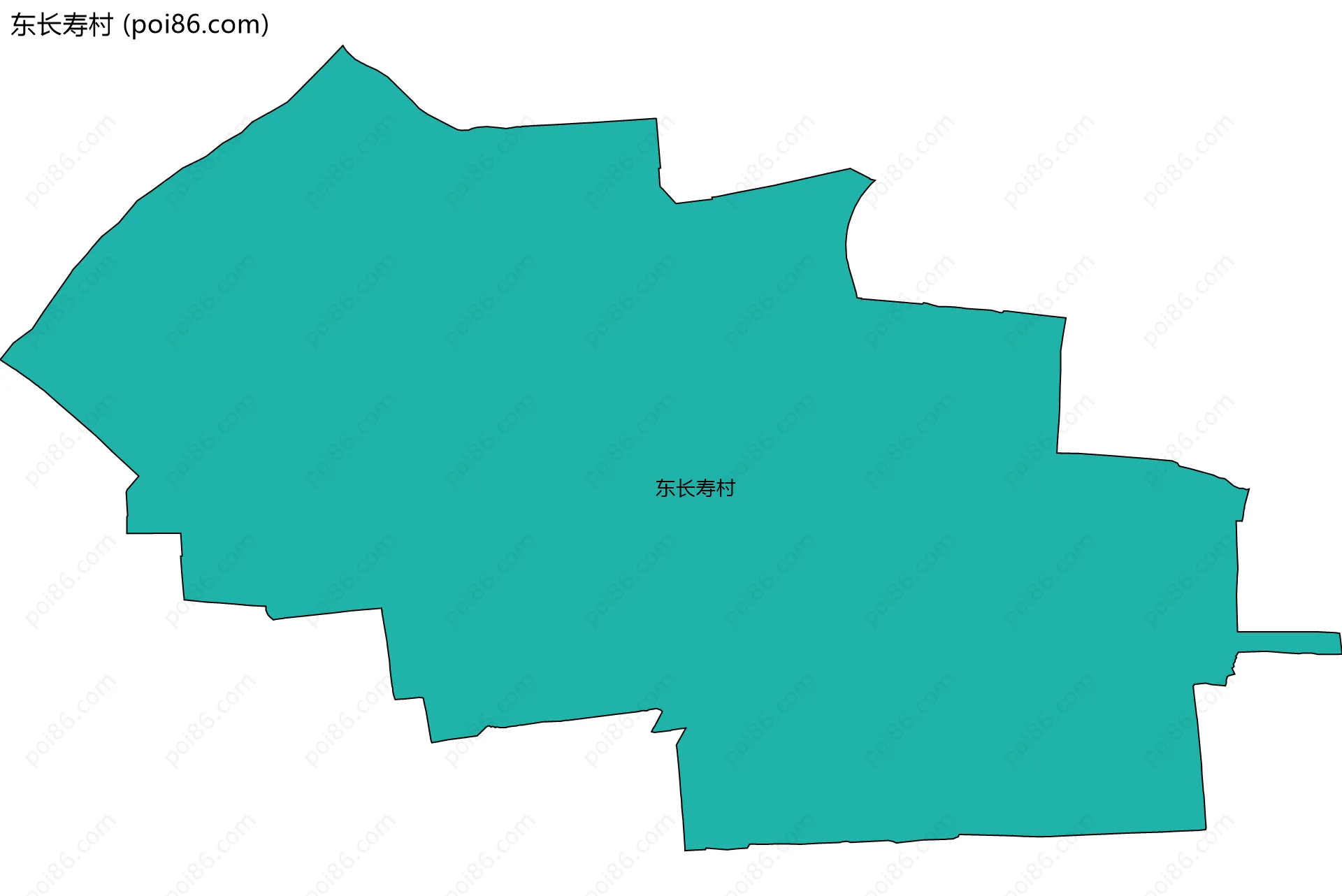 东长寿村边界地图