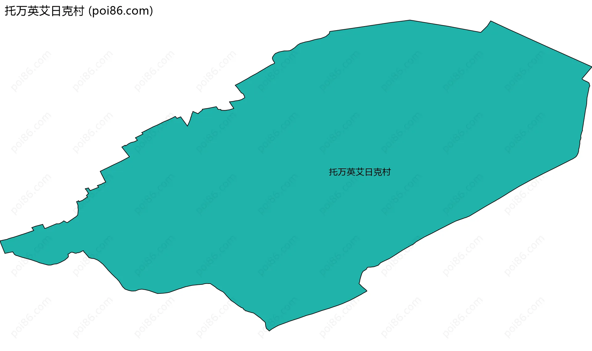 托万英艾日克村边界地图