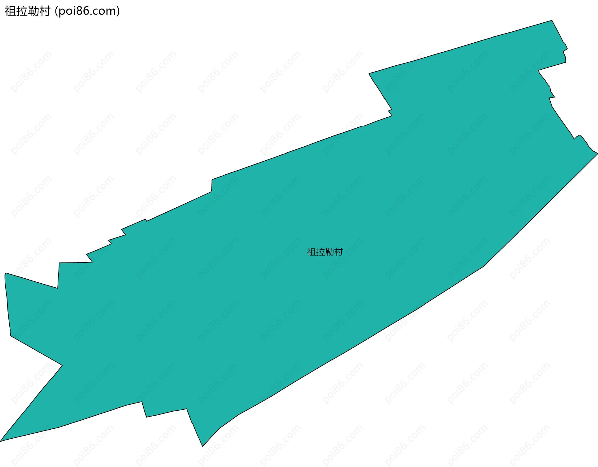 祖拉勒村边界地图