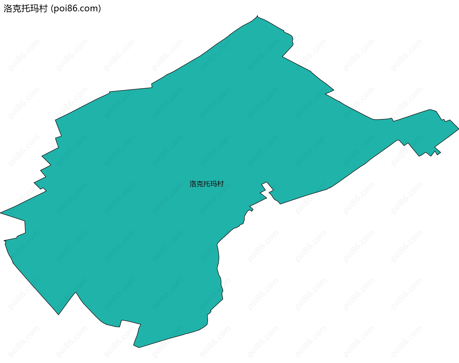 洛克托玛村边界地图
