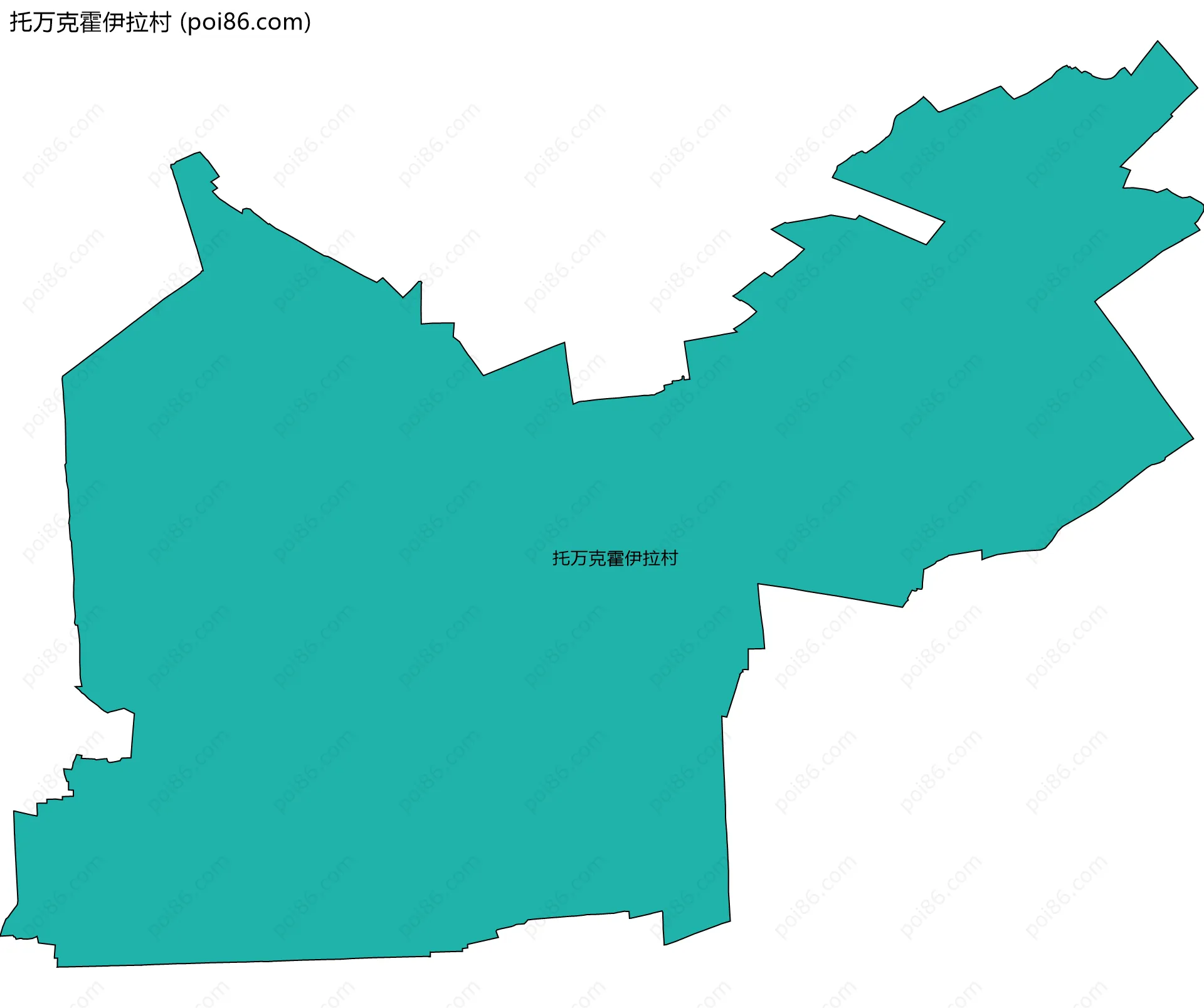 托万克霍伊拉村边界地图