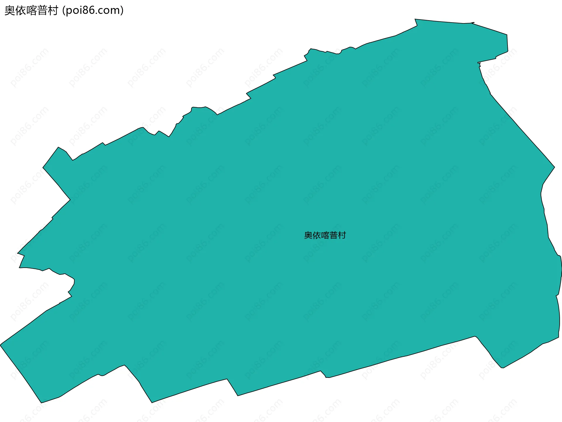 奥依喀普村边界地图