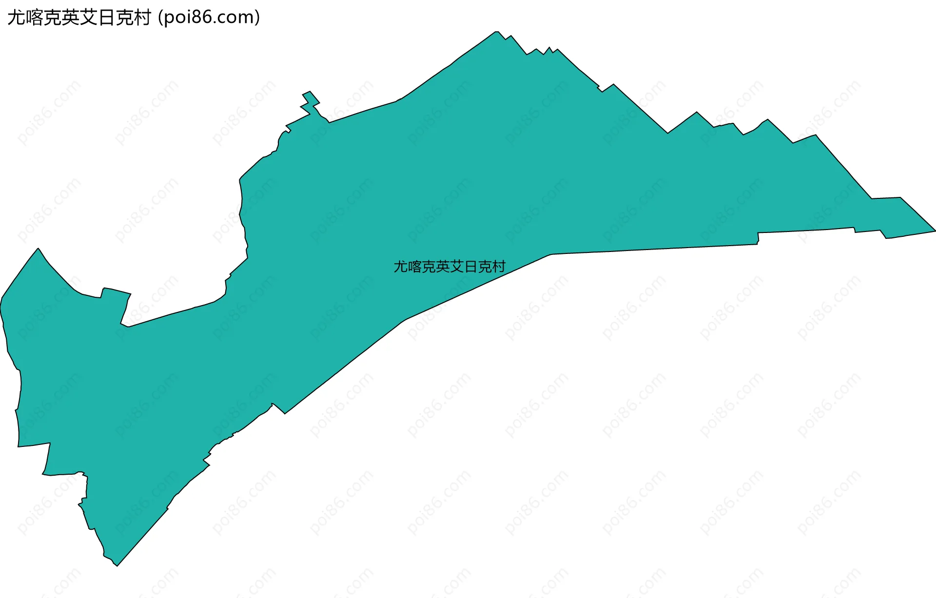 尤喀克英艾日克村边界地图