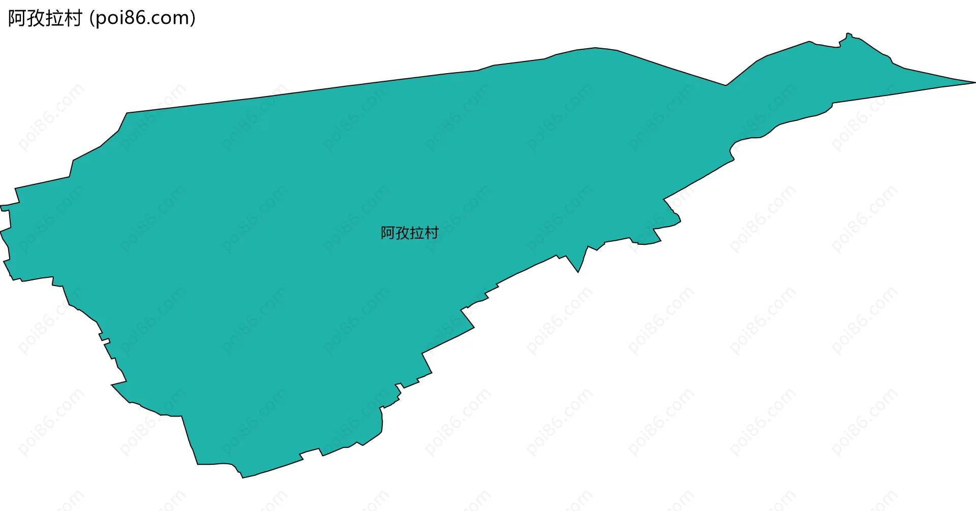 阿孜拉村边界地图