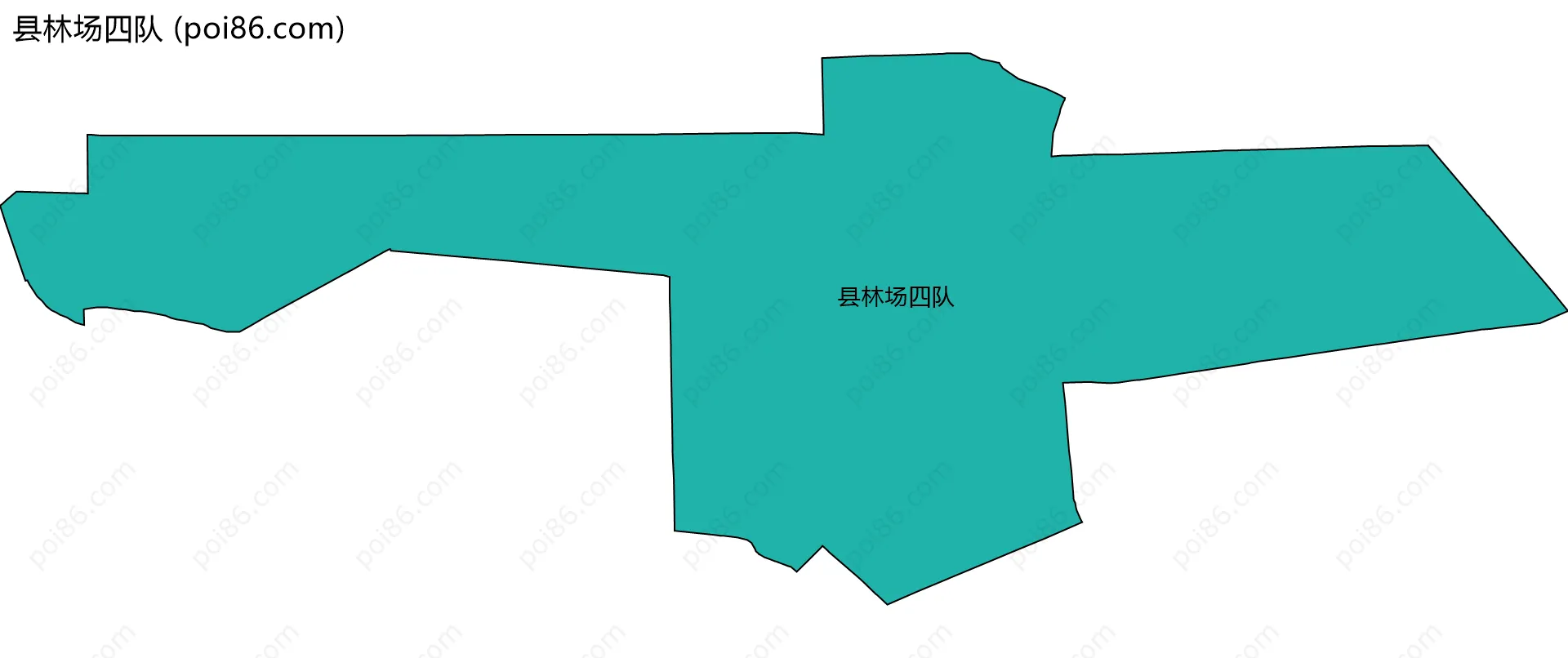 县林场四队边界地图