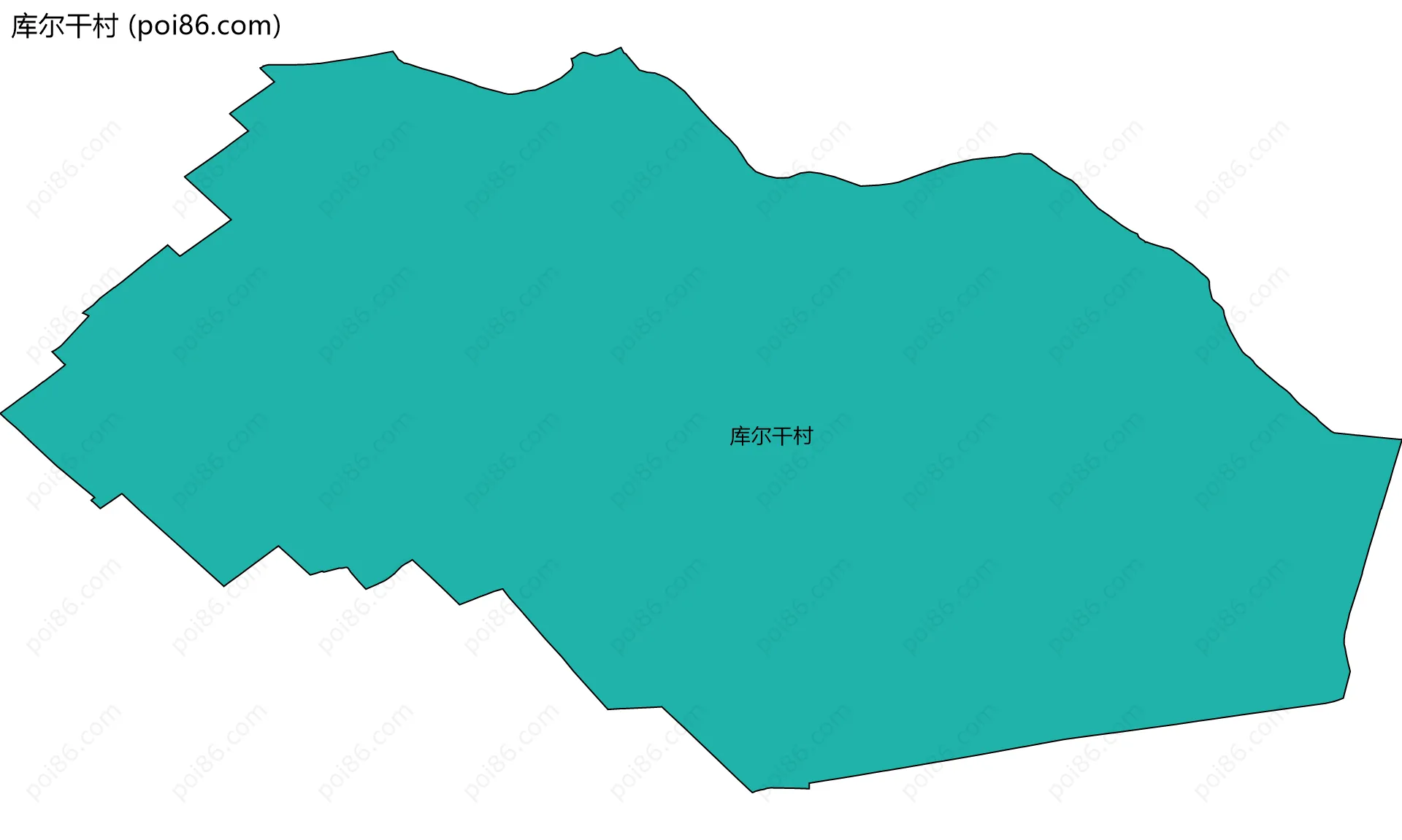 库尔干村边界地图