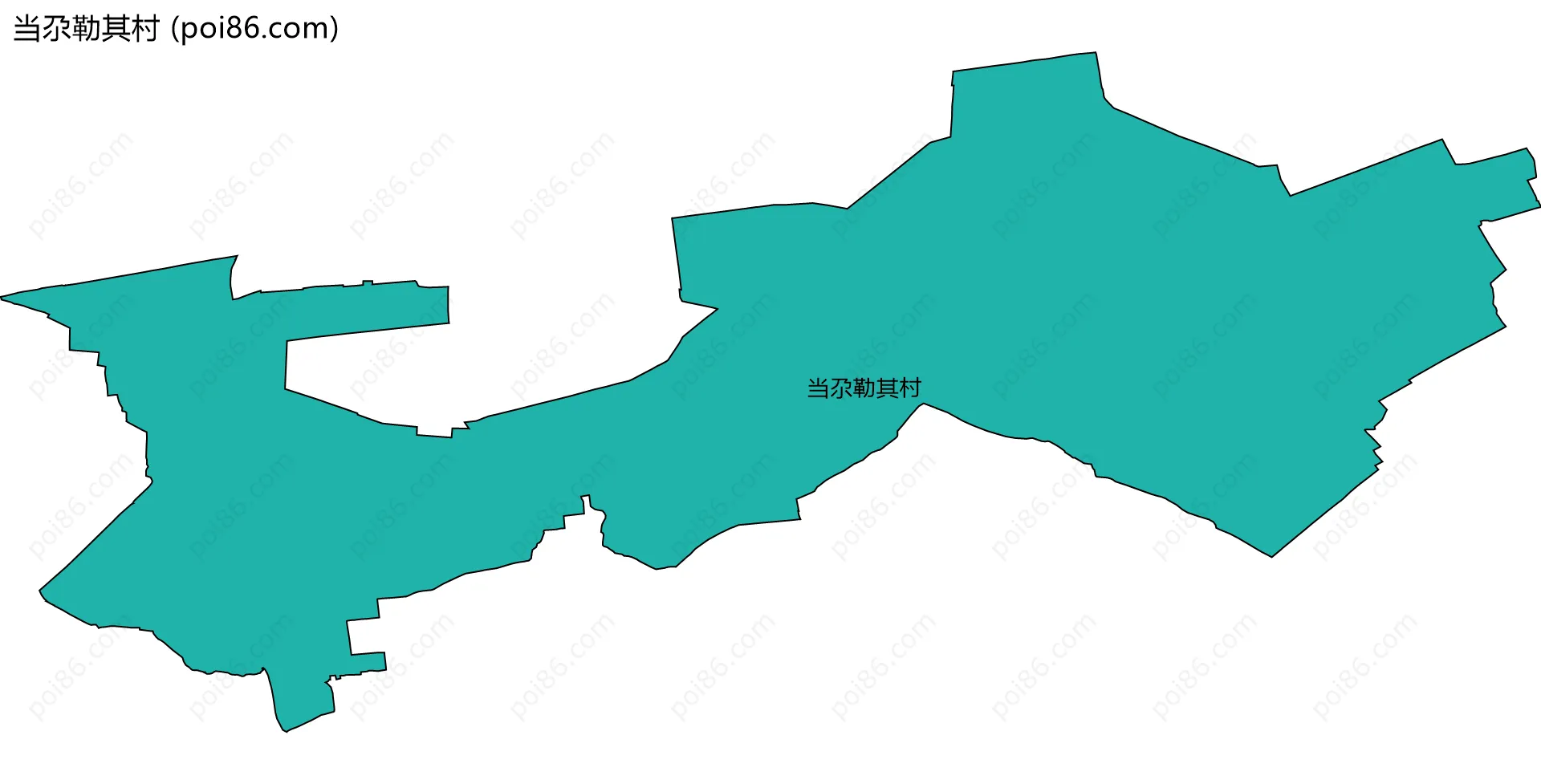 当尕勒其村边界地图