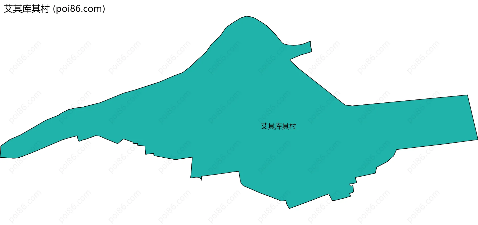 艾其库其村边界地图