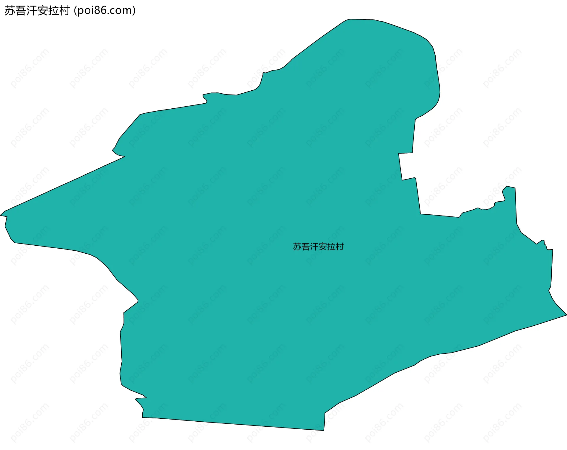 苏吾汗安拉村边界地图