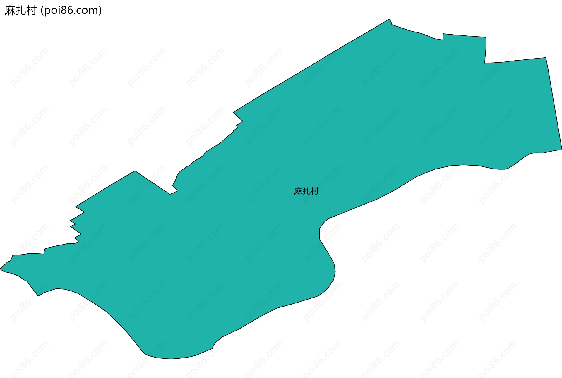 麻扎村边界地图