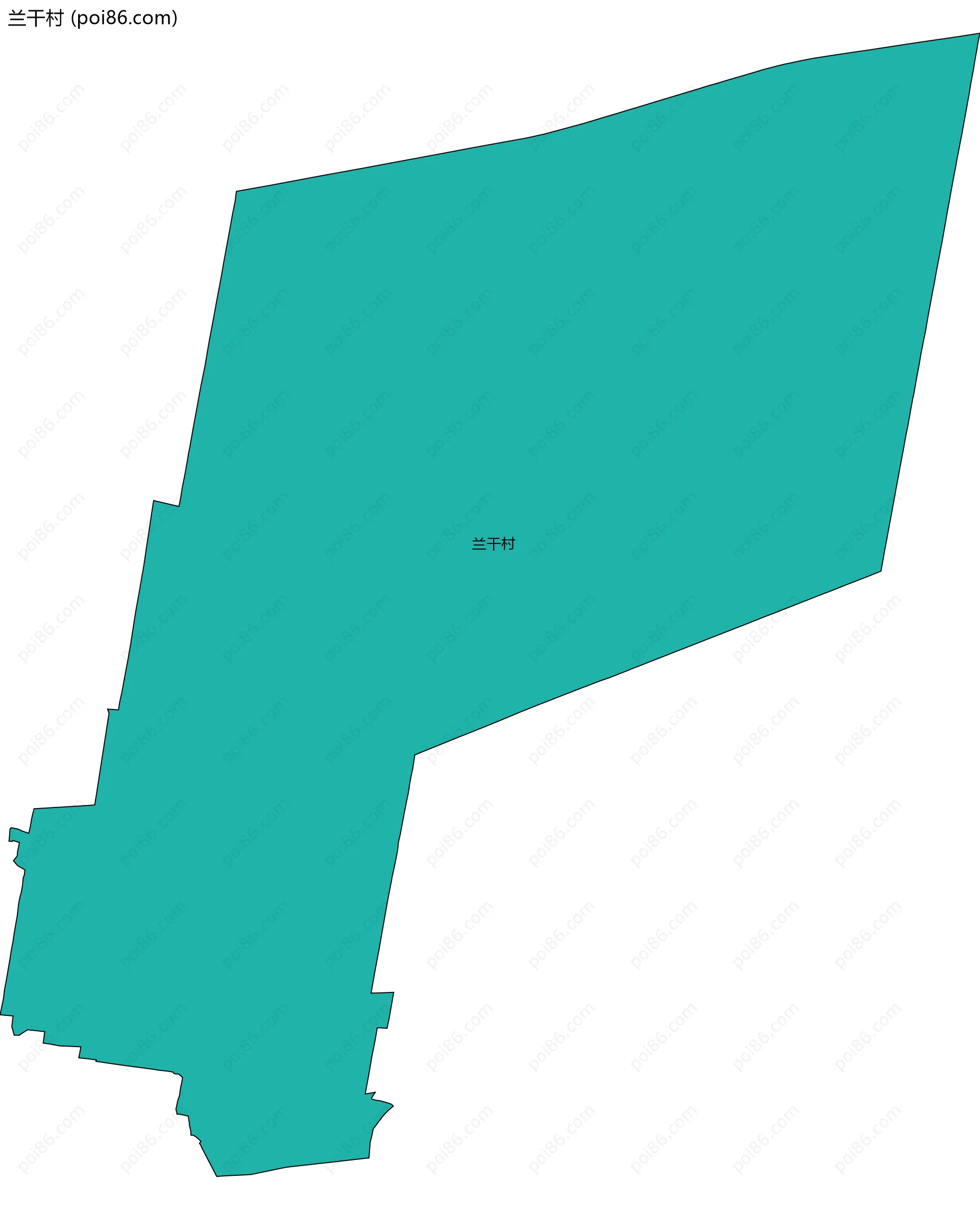 兰干村边界地图