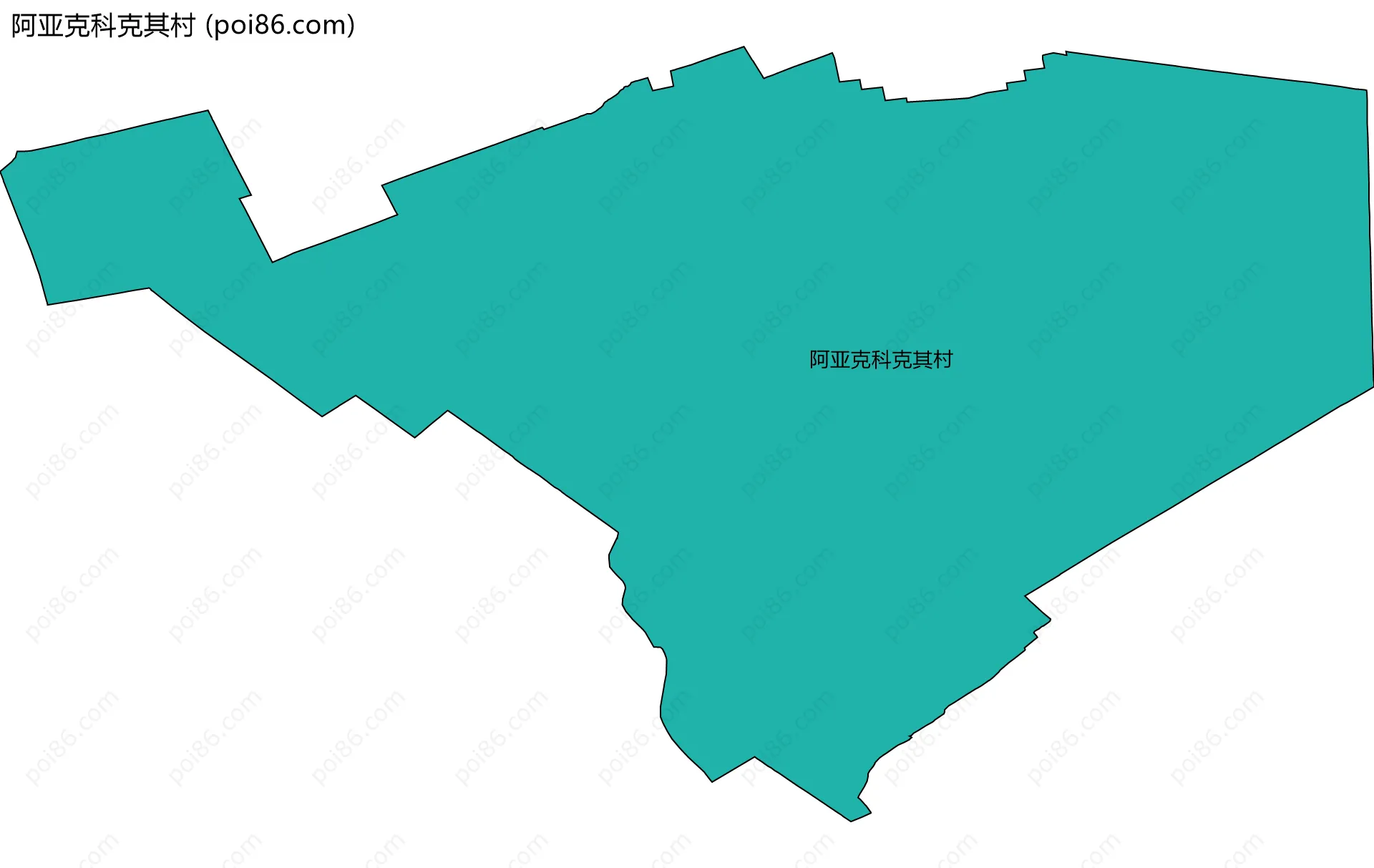 阿亚克科克其村边界地图