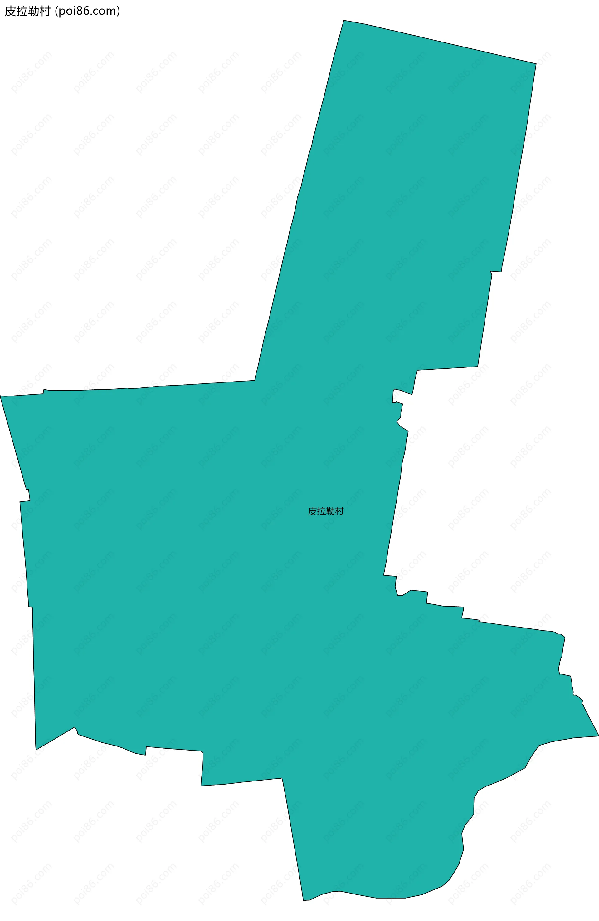 皮拉勒村边界地图