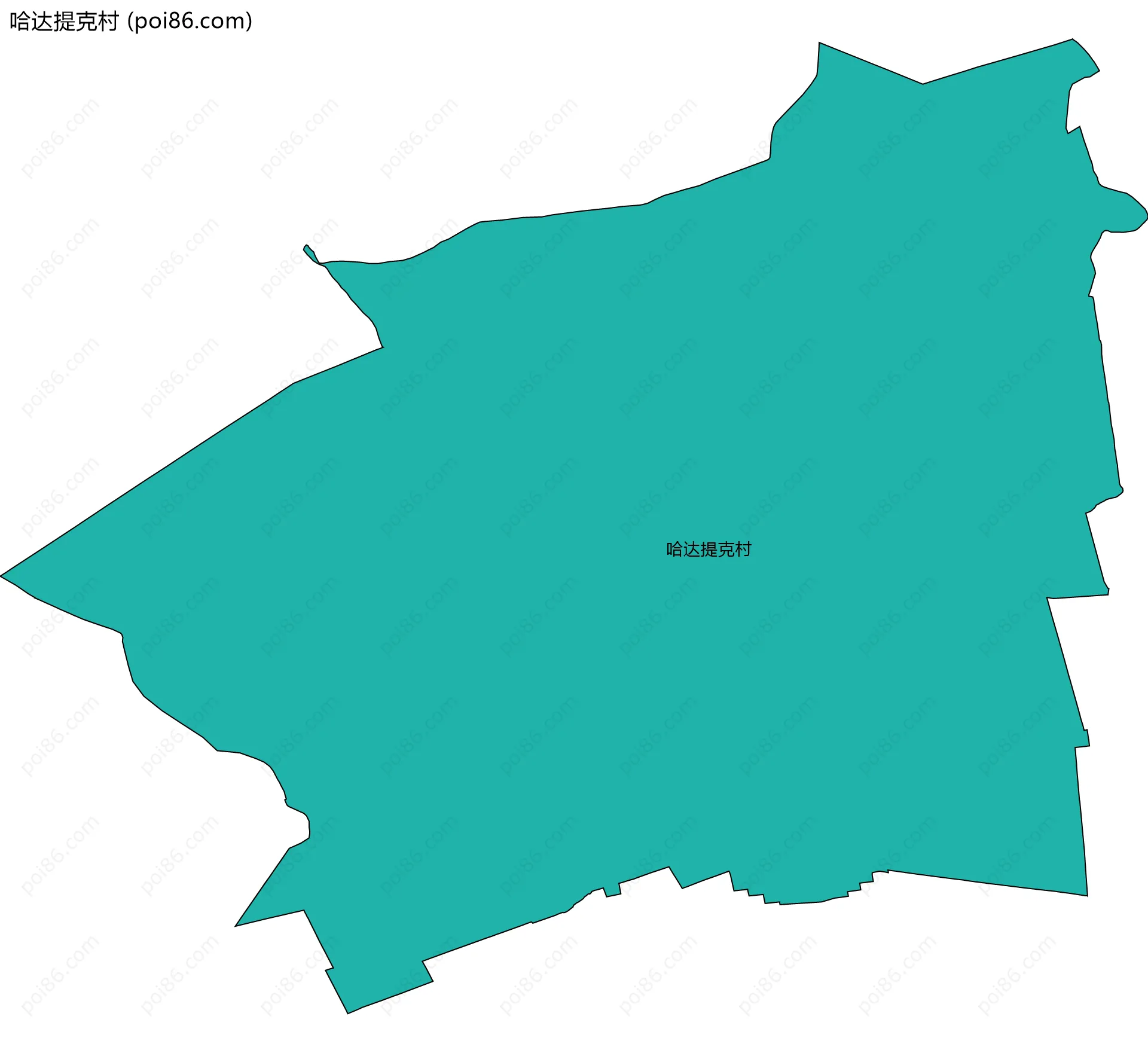 哈达提克村边界地图