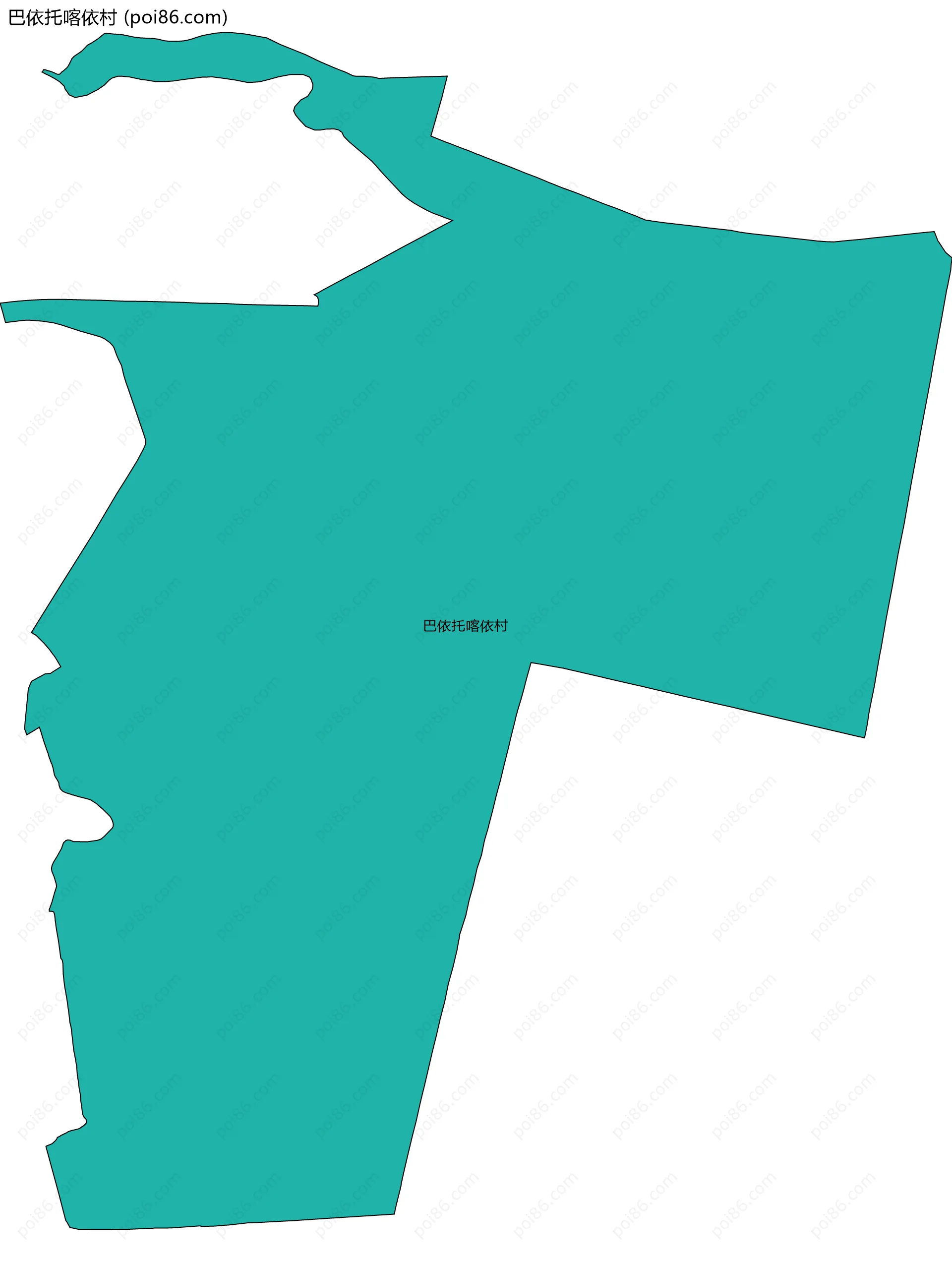 巴依托喀依村边界地图