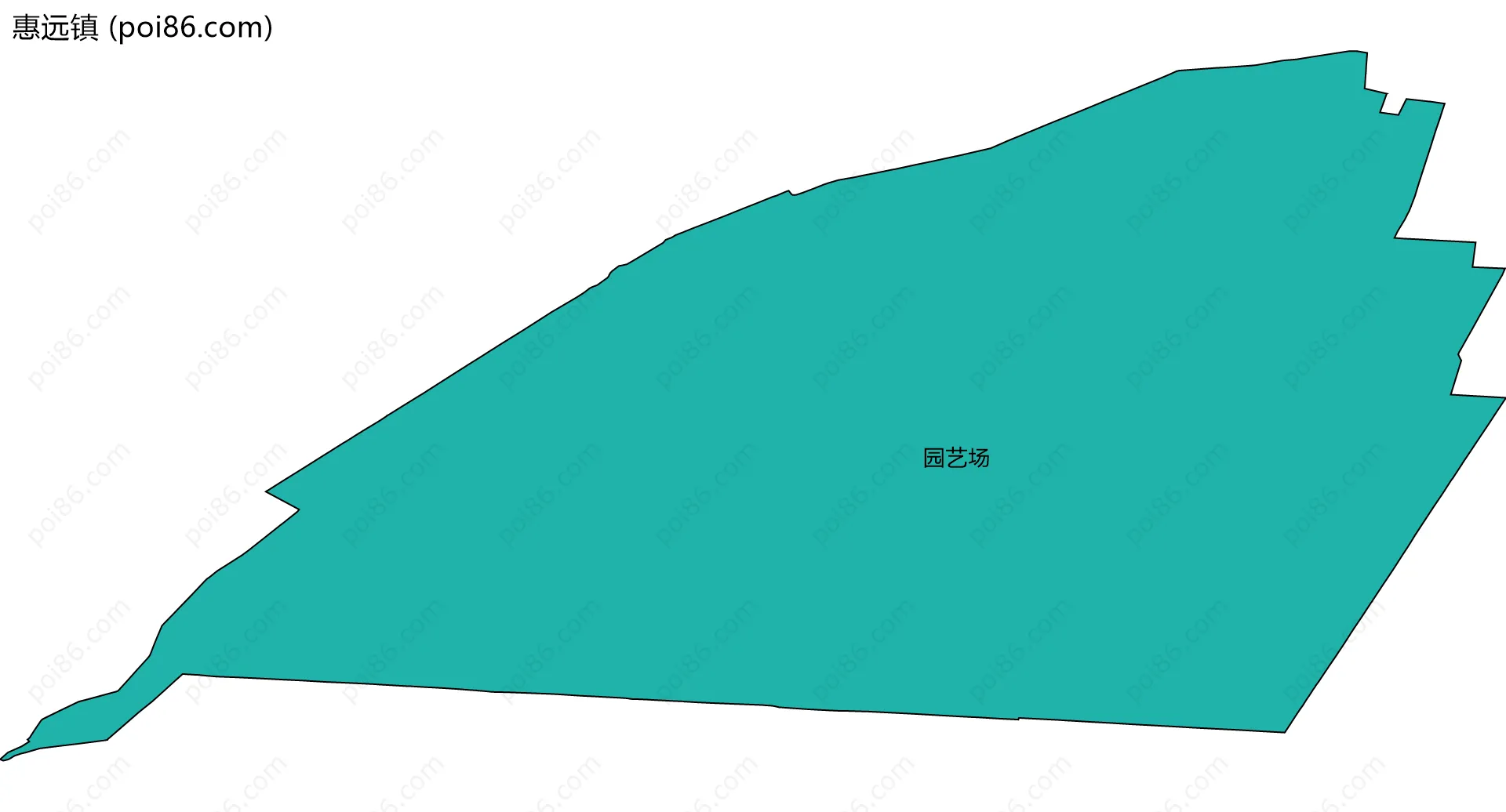 惠远镇边界地图(五级行政区划)