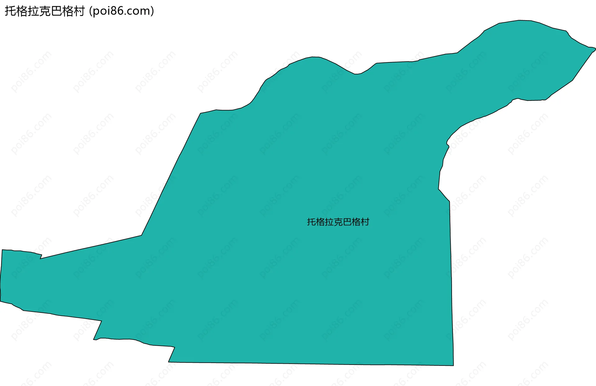 托格拉克巴格村边界地图