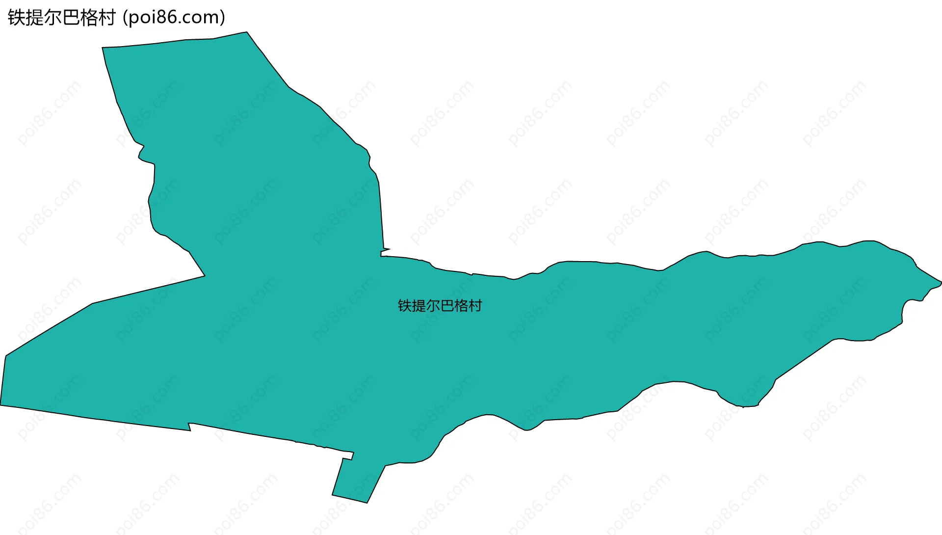 铁提尔巴格村边界地图