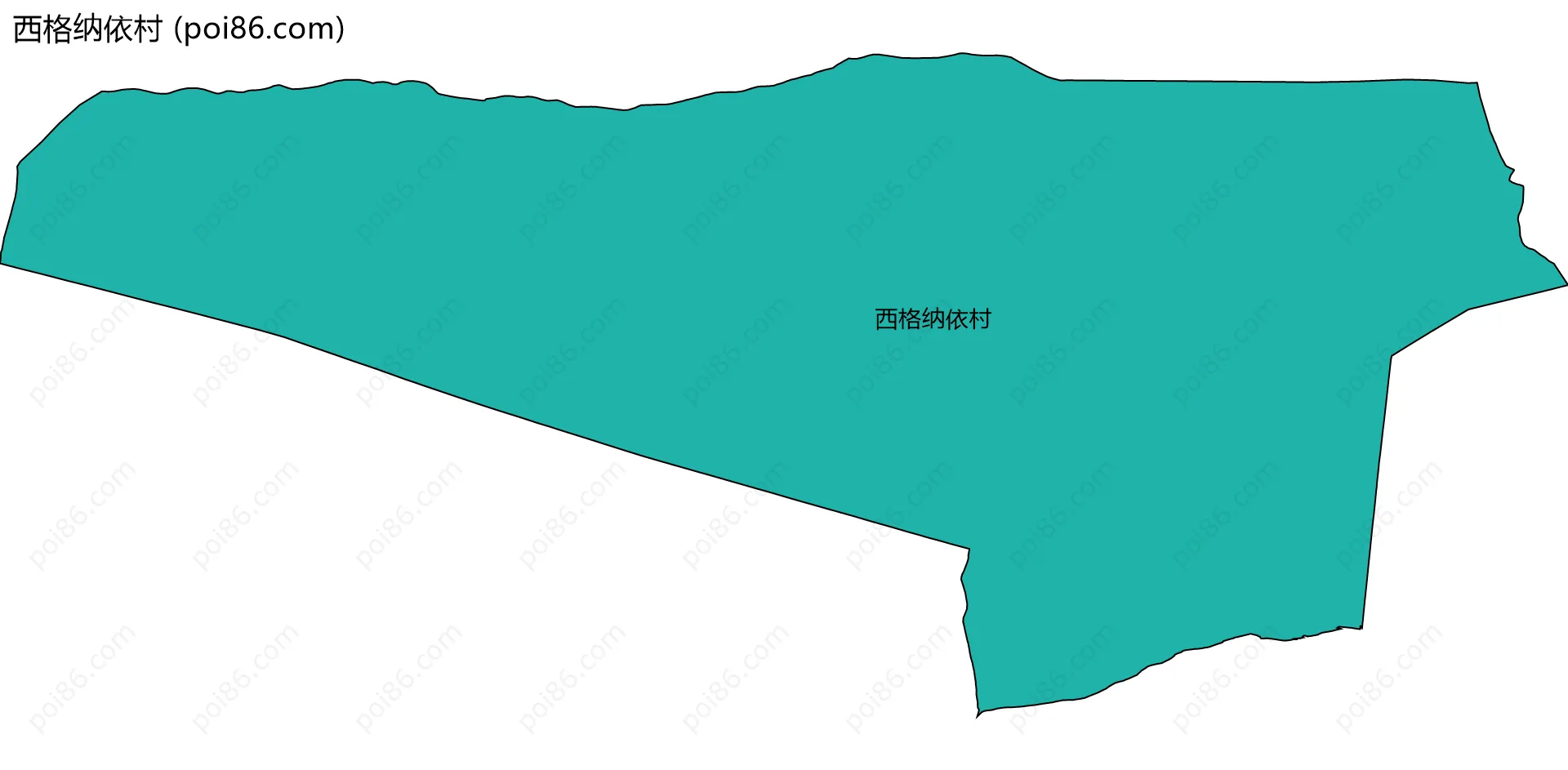 西格纳依村边界地图