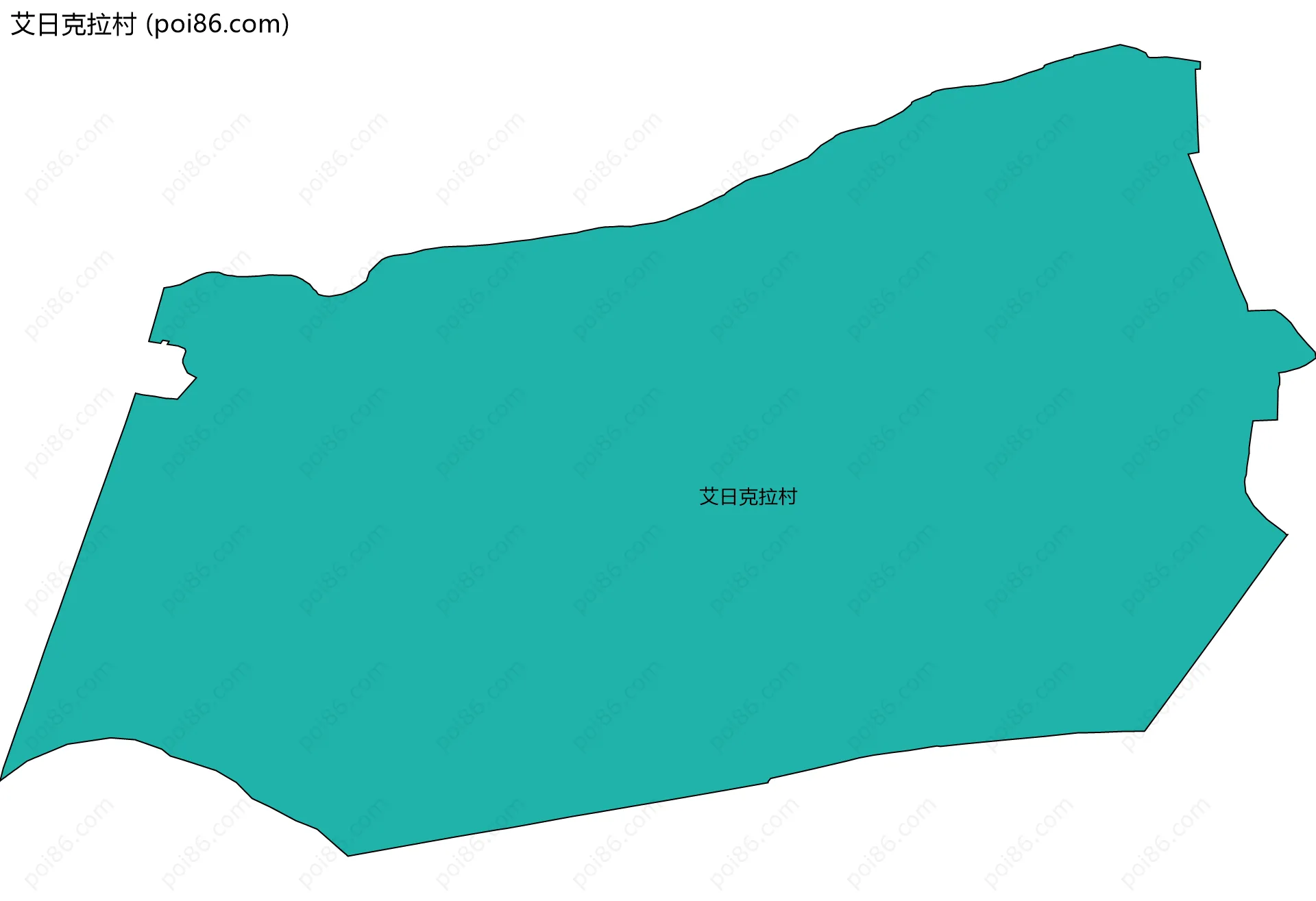 艾日克拉村边界地图