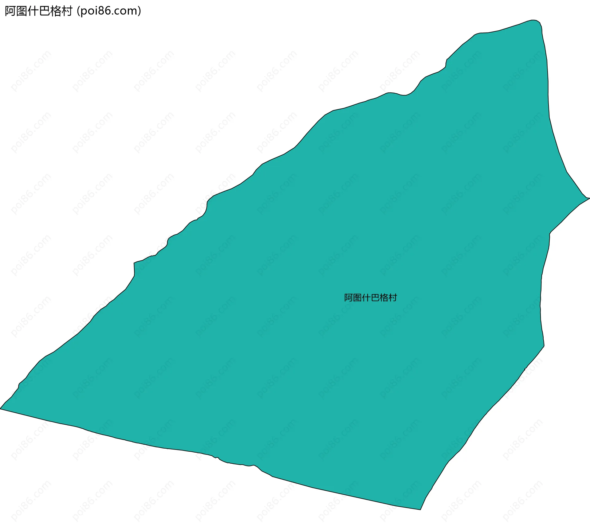 阿图什巴格村边界地图