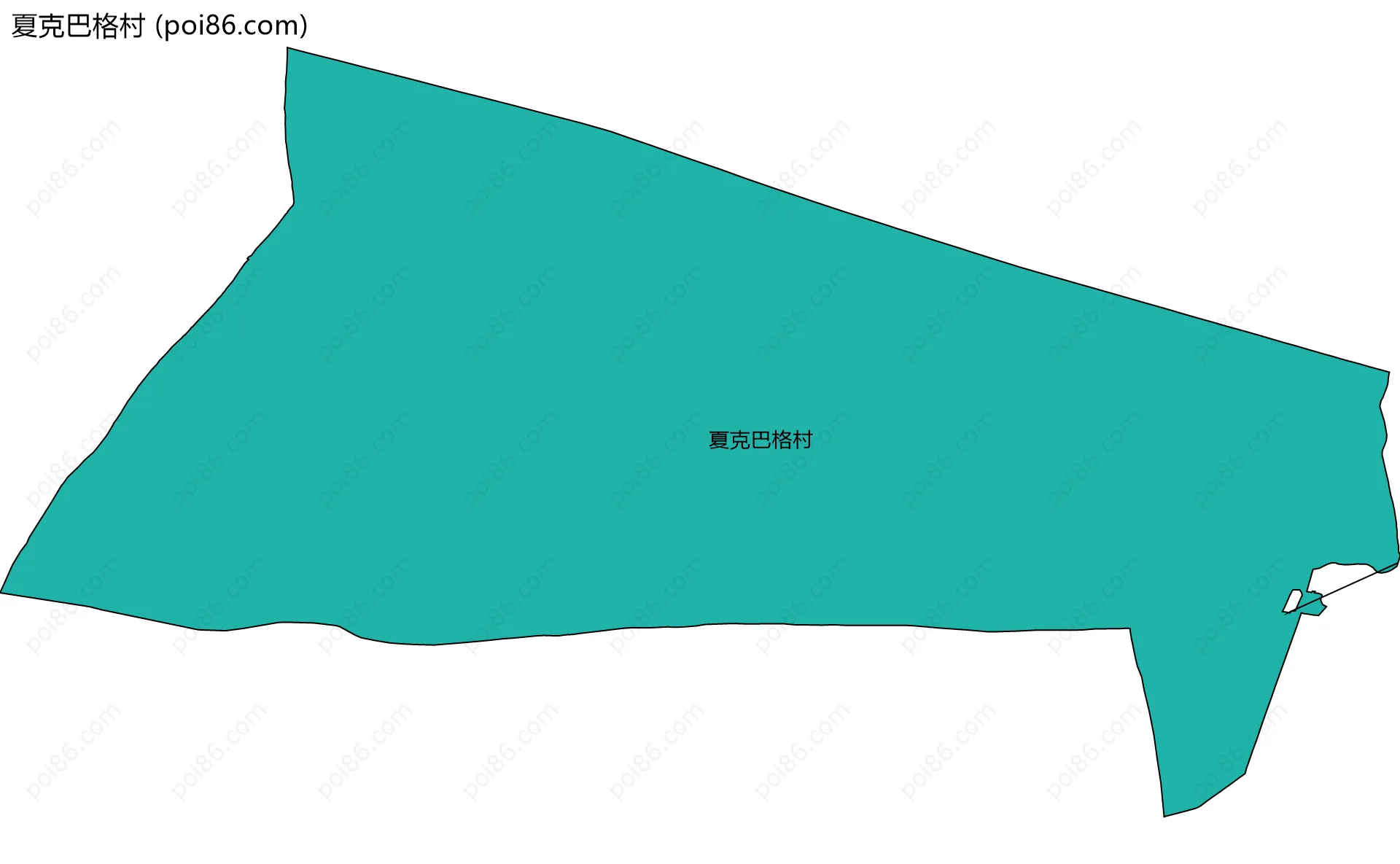 夏克巴格村边界地图
