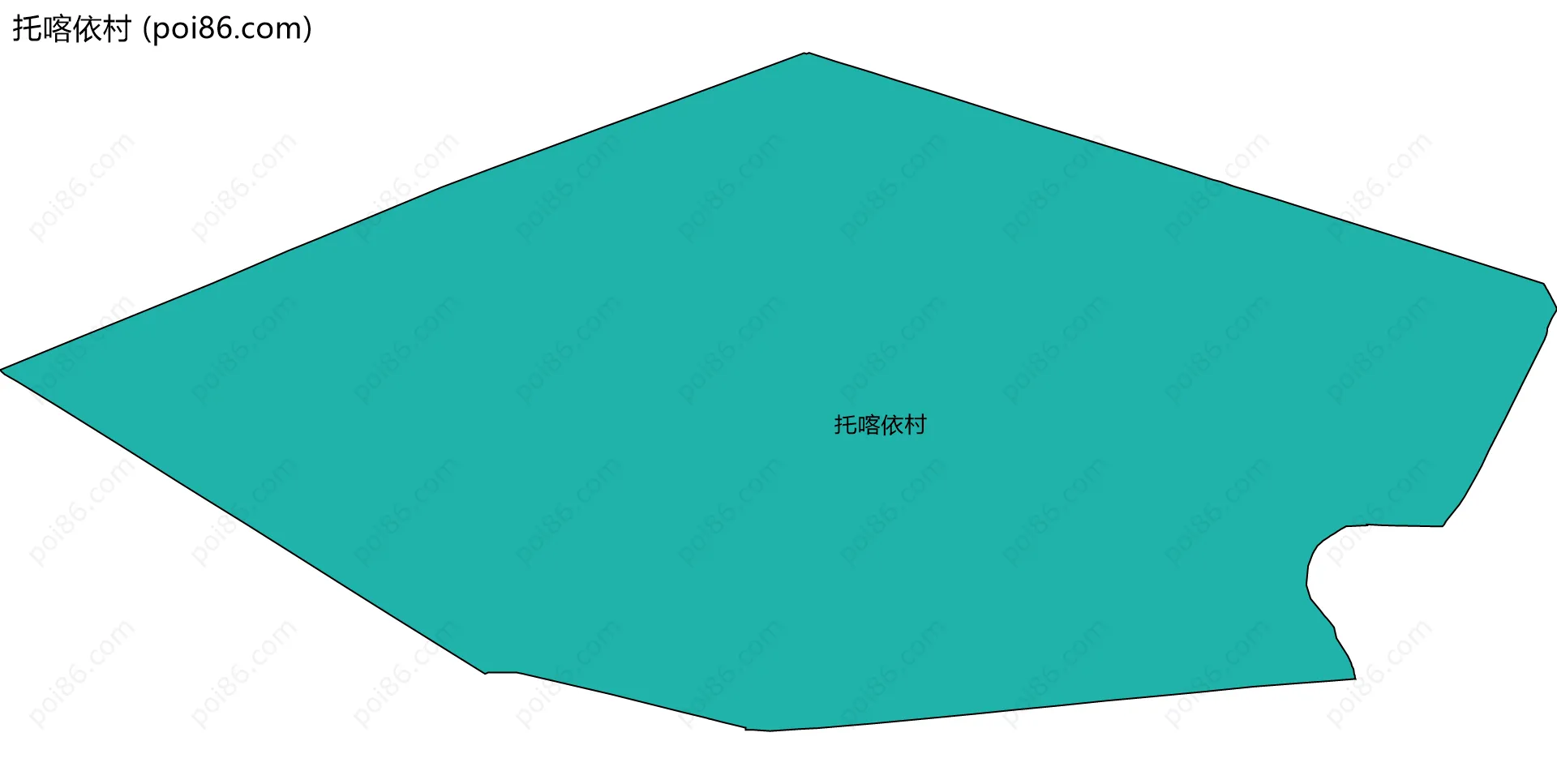 托喀依村边界地图