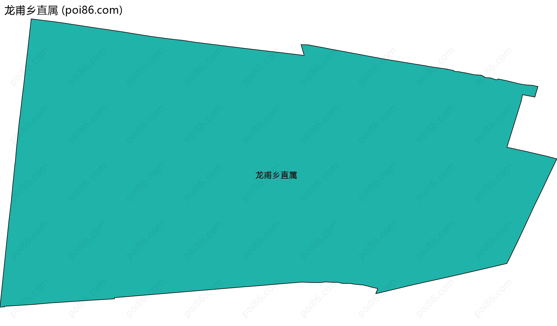 龙甫乡直属边界地图