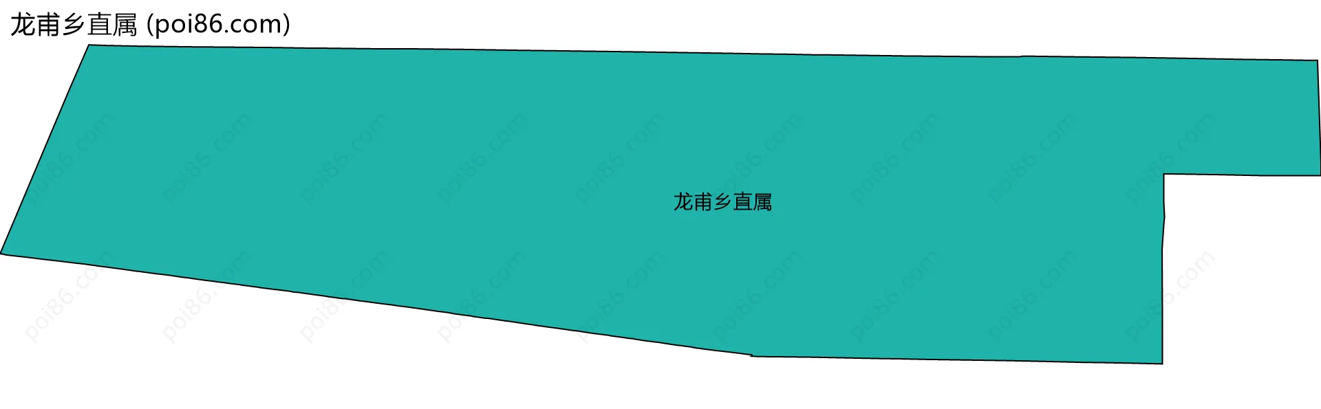 龙甫乡直属边界地图