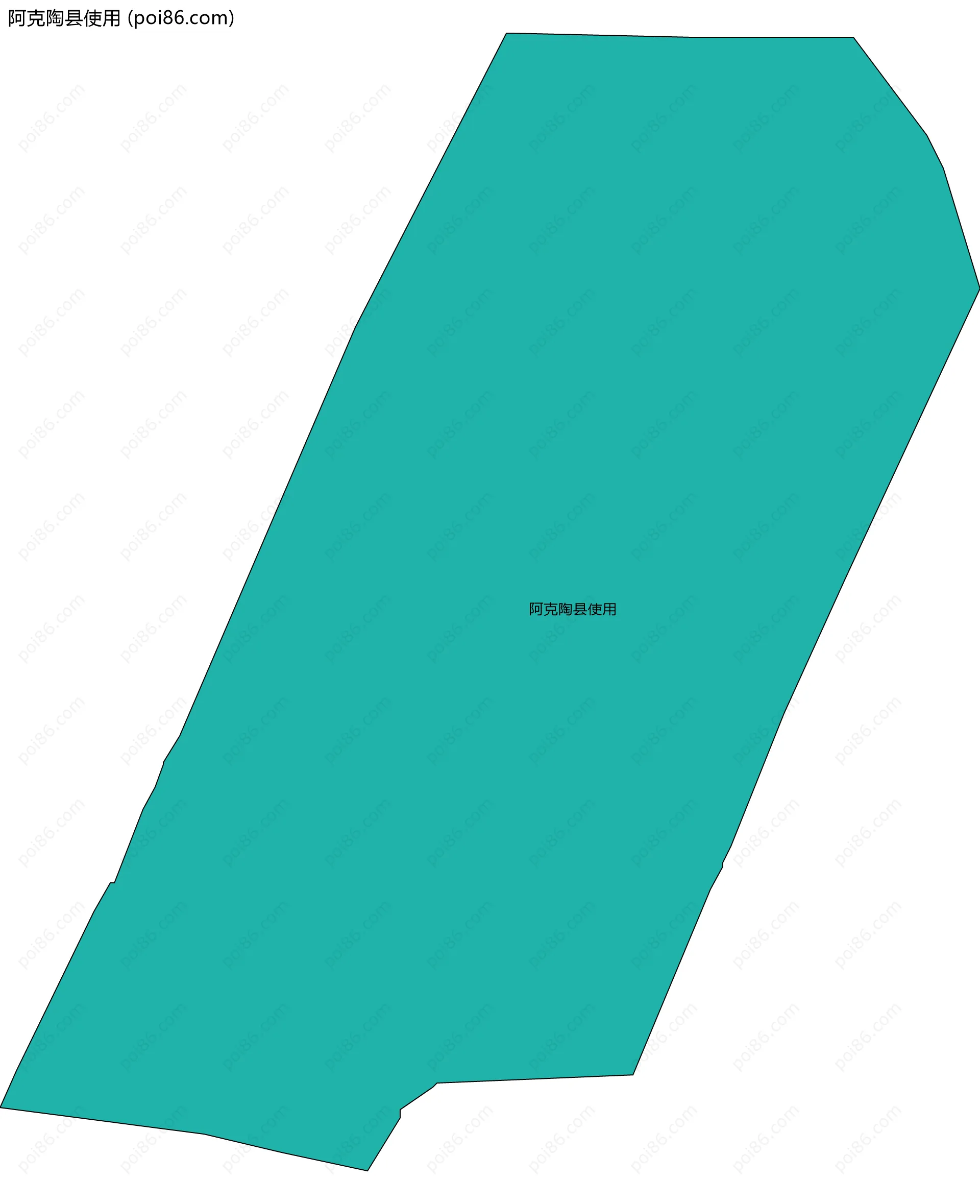 阿克陶县使用边界地图