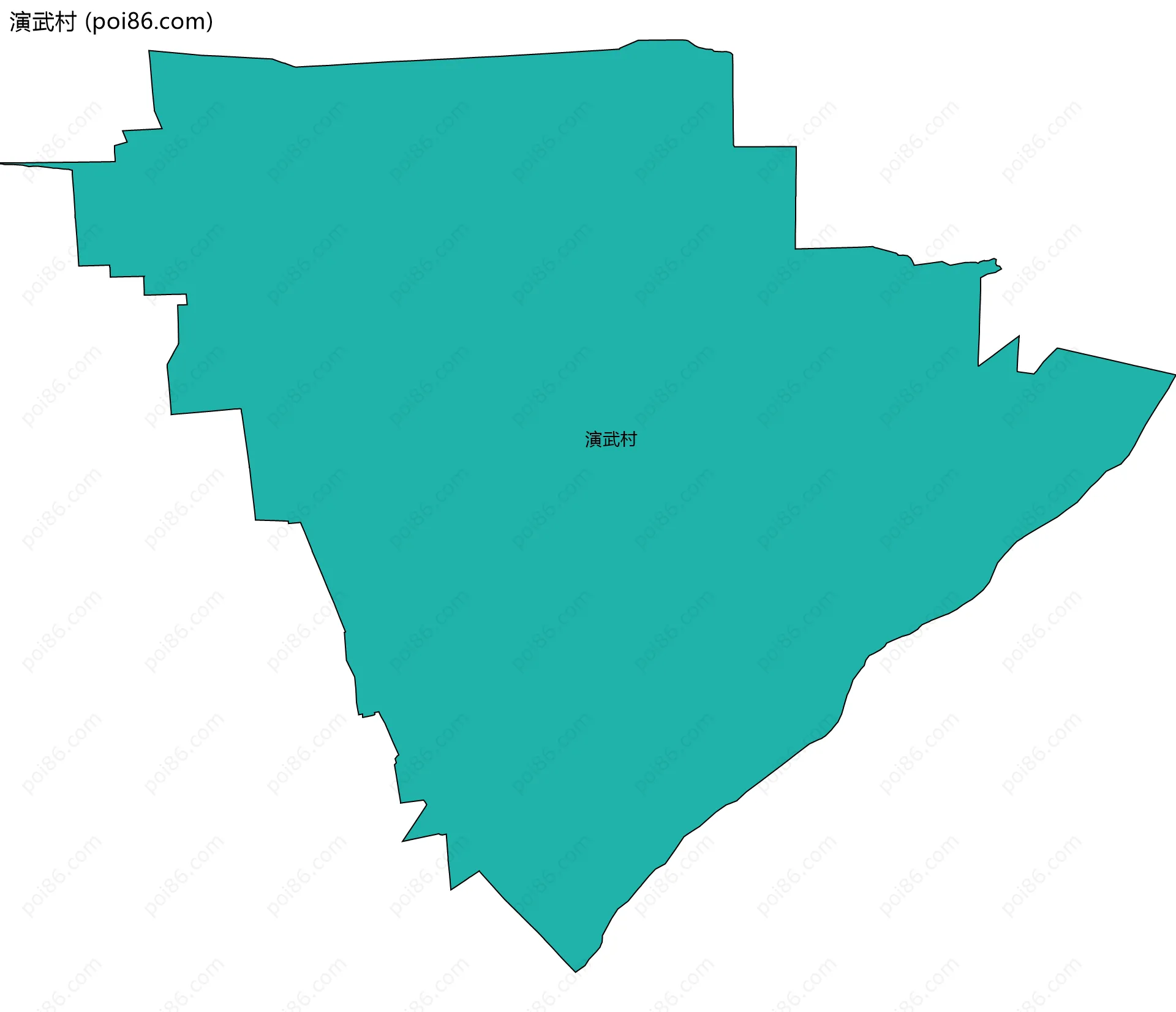 演武村边界地图