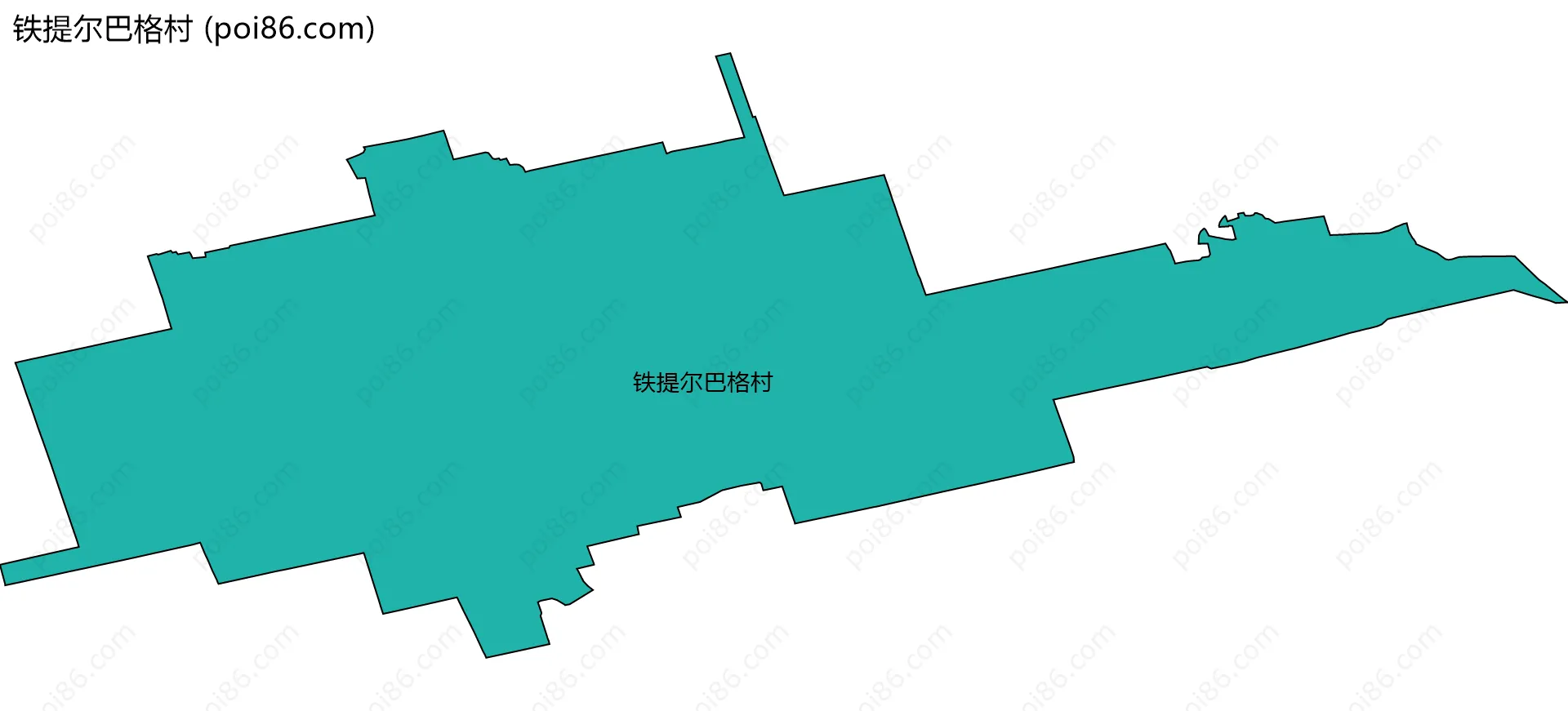 铁提尔巴格村边界地图