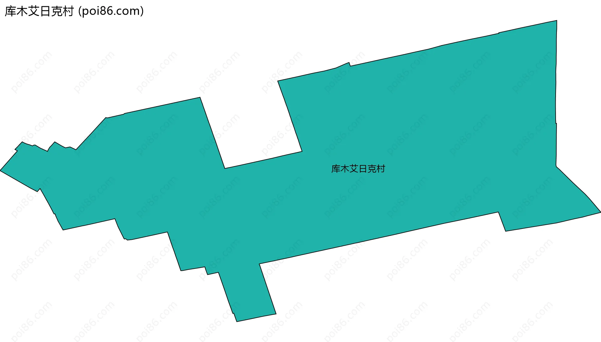 库木艾日克村边界地图