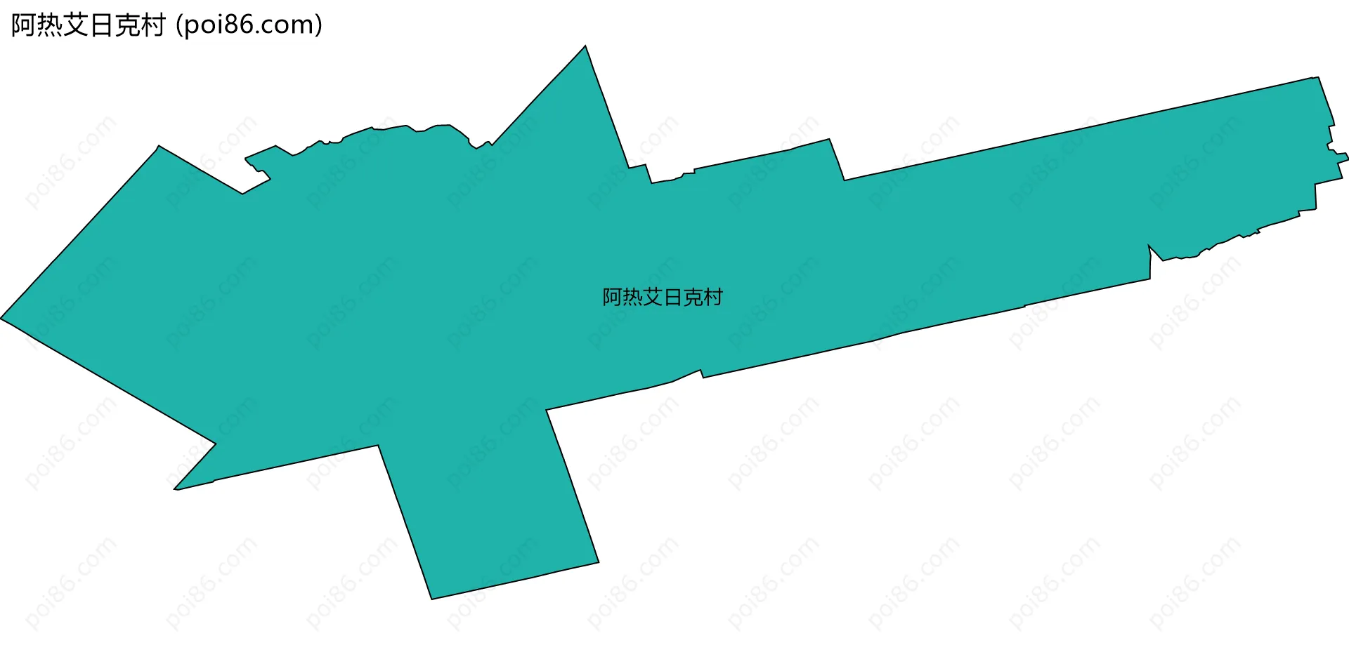 阿热艾日克村边界地图